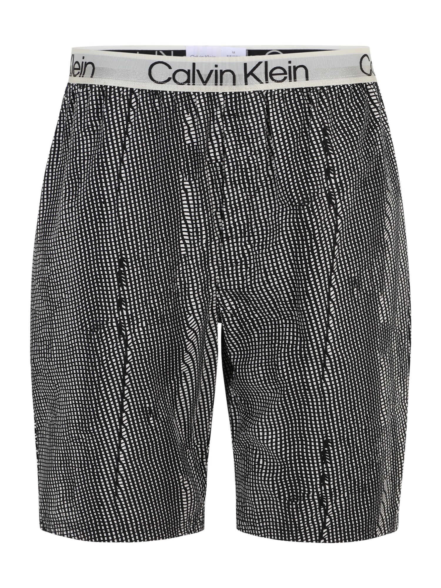 Calvin Klein Underwear Панталон пижама  светлосиво / черно / бяло
