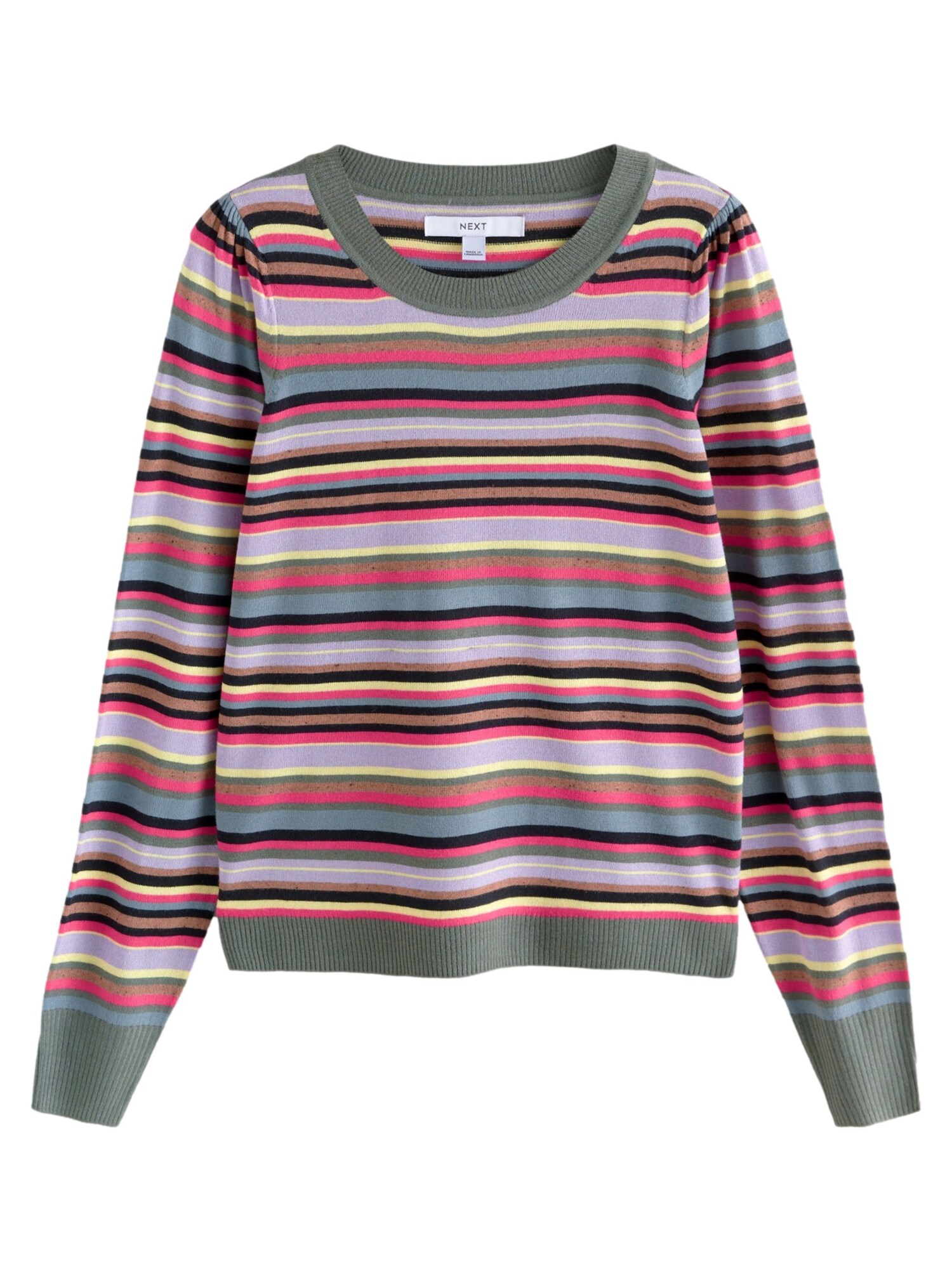 Next Pulover  galben / verde / mov liliachiu / roz