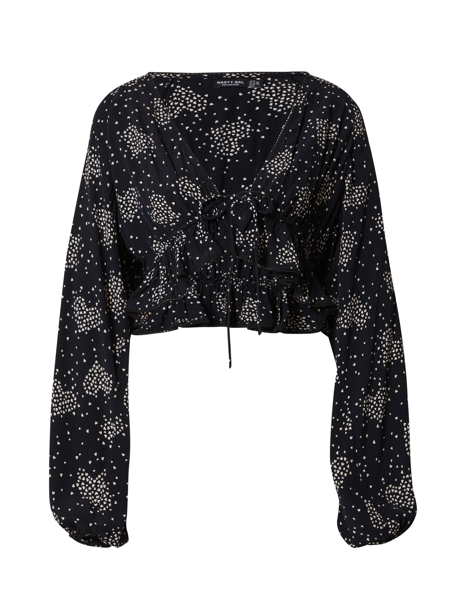 Nasty Gal Blúz  tengerészkék / fehér akciós termékkép 1