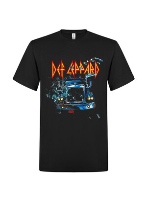 Def Leppard Camiseta 'Def Leppard - On through the night    T-Shirt'  negro