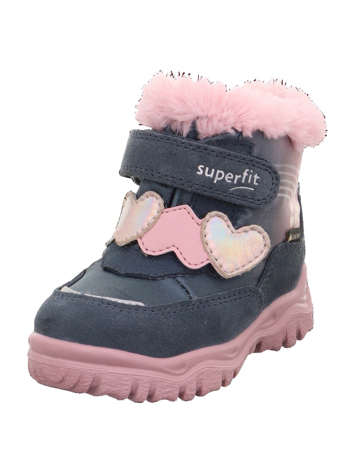 SUPERFIT Čizme za snijeg 'HUSKY+' siva / marelica / roza