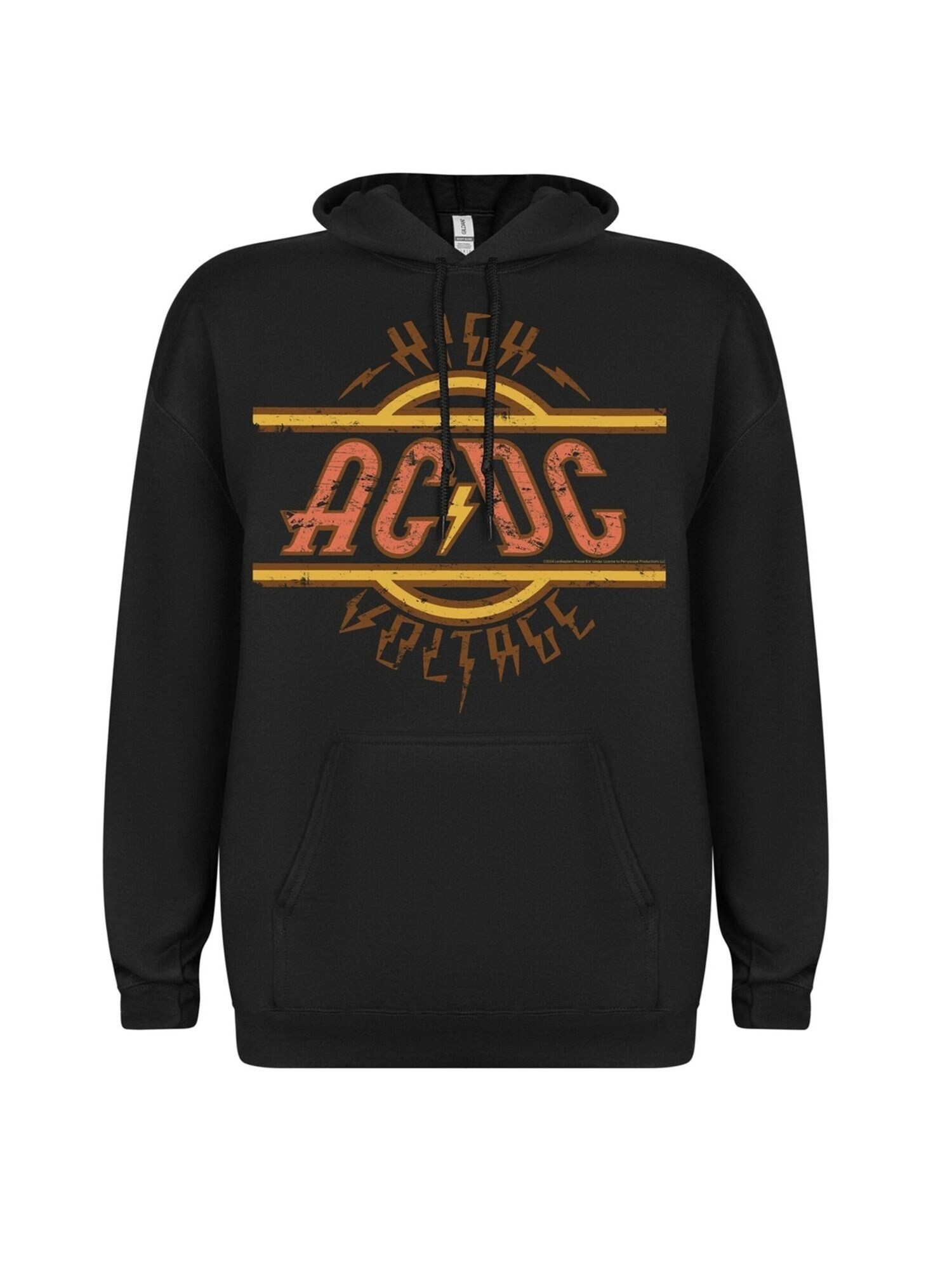 AC/DC Felpa 'Ac/Dc High Voltage Men Hoodie Kapuzenpullover' nero