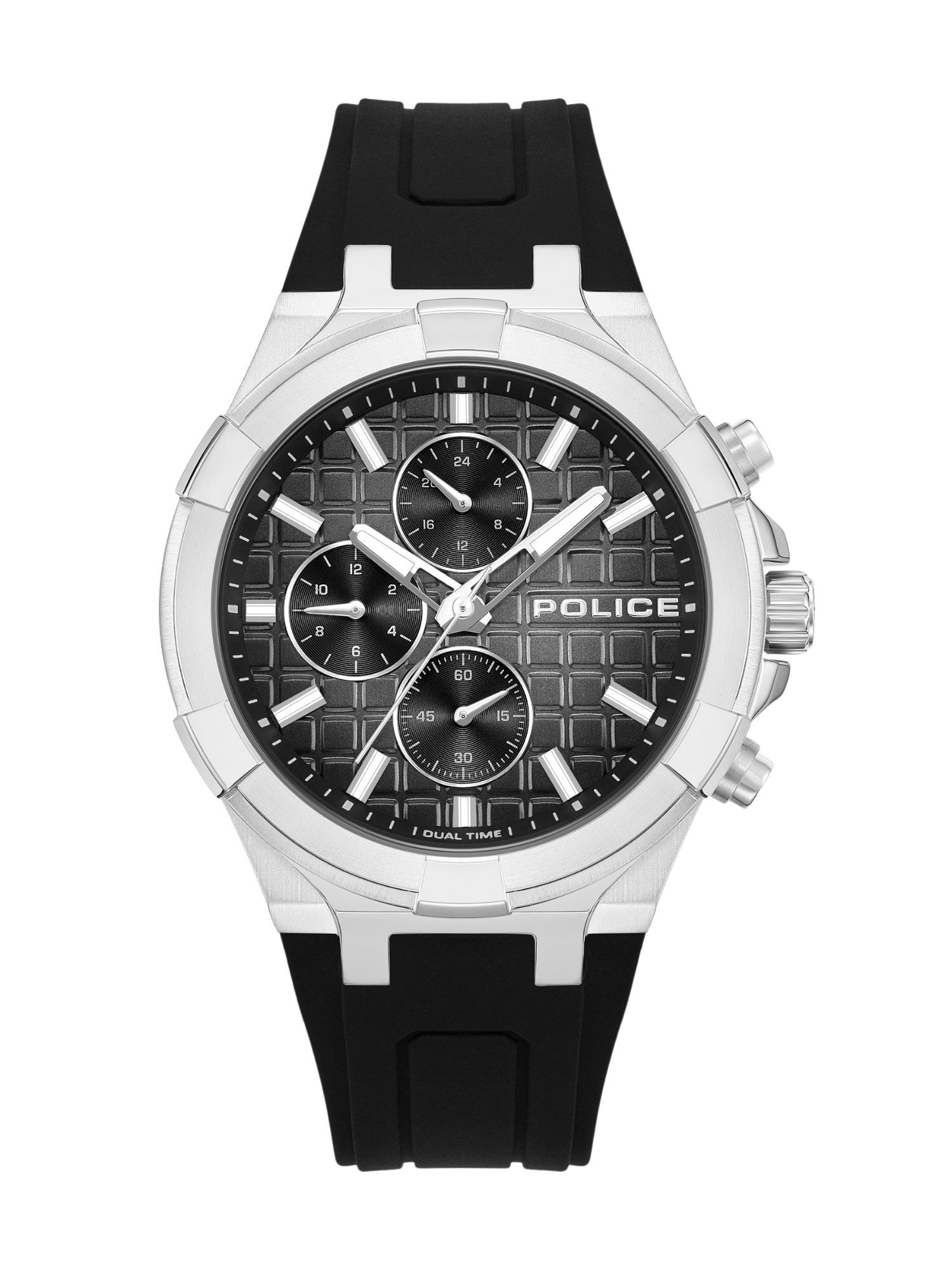 POLICE Orologio analogico 'Guardian'  nero / bianco