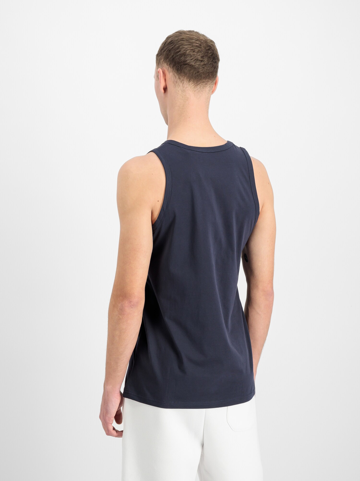 ALPHA INDUSTRIES Tričko tmavomodrá / sivá (obrázok 5)
