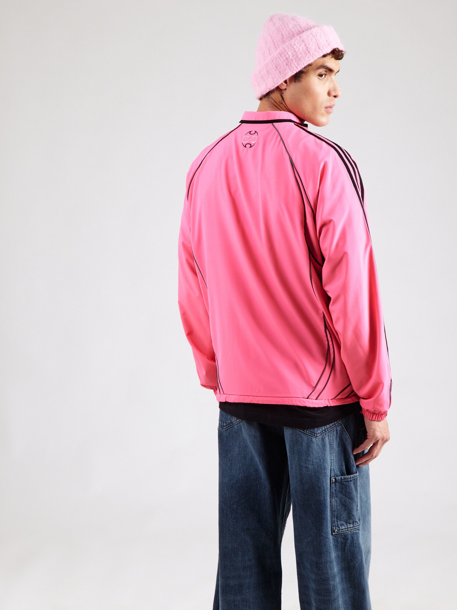 ADIDAS ORIGINALS Tréning dzseki 'TEAMGEIST'  rózsaszín / fekete termék 2. képe