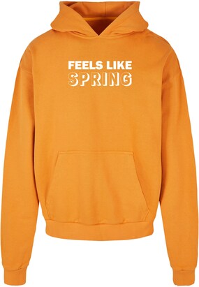 Merchcode Sweatshirt ‘Spring – Feels Like’ Oranje / Wit