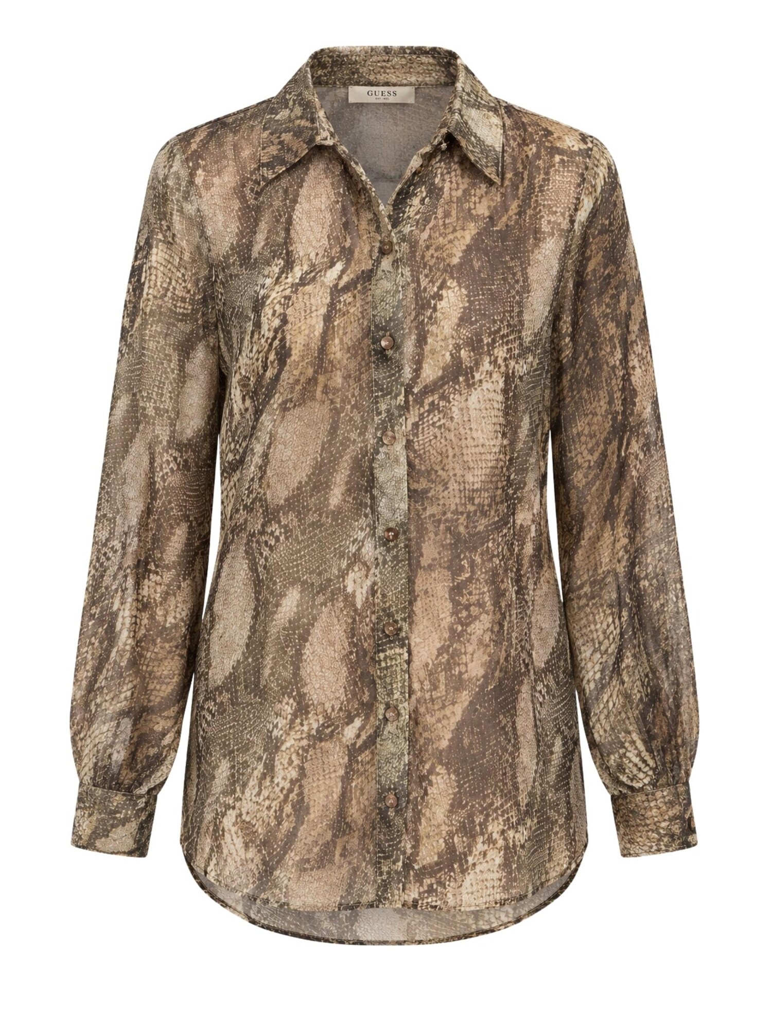 GUESS Camiseta 'W6YH68W3212'  marrón moteado