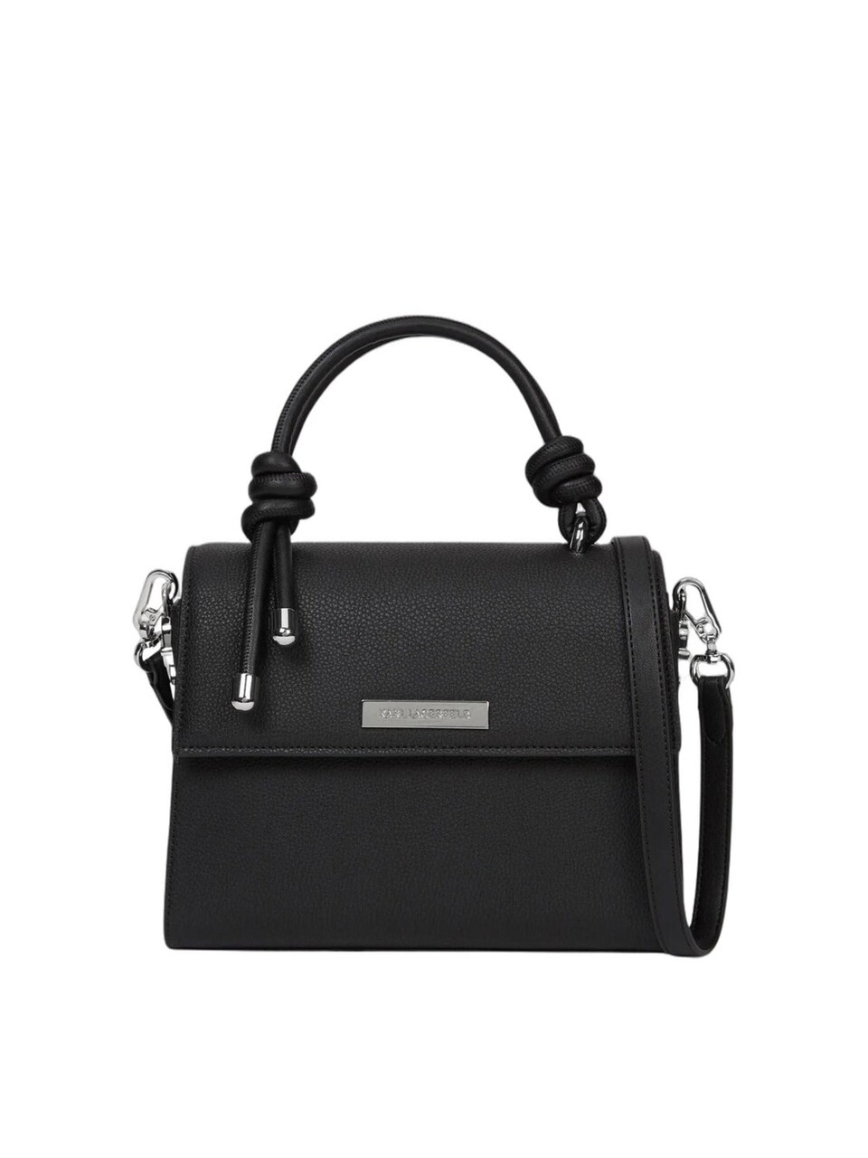 Handväska 'Karl Lagerfeld Sac Bandoulière Ikon Satchel Noir'