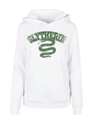 F4NT4STIC Sweatshirt ‘Harry Potter Slytherin Sport Emblem’ Basaltgrijs / Groen / Wit