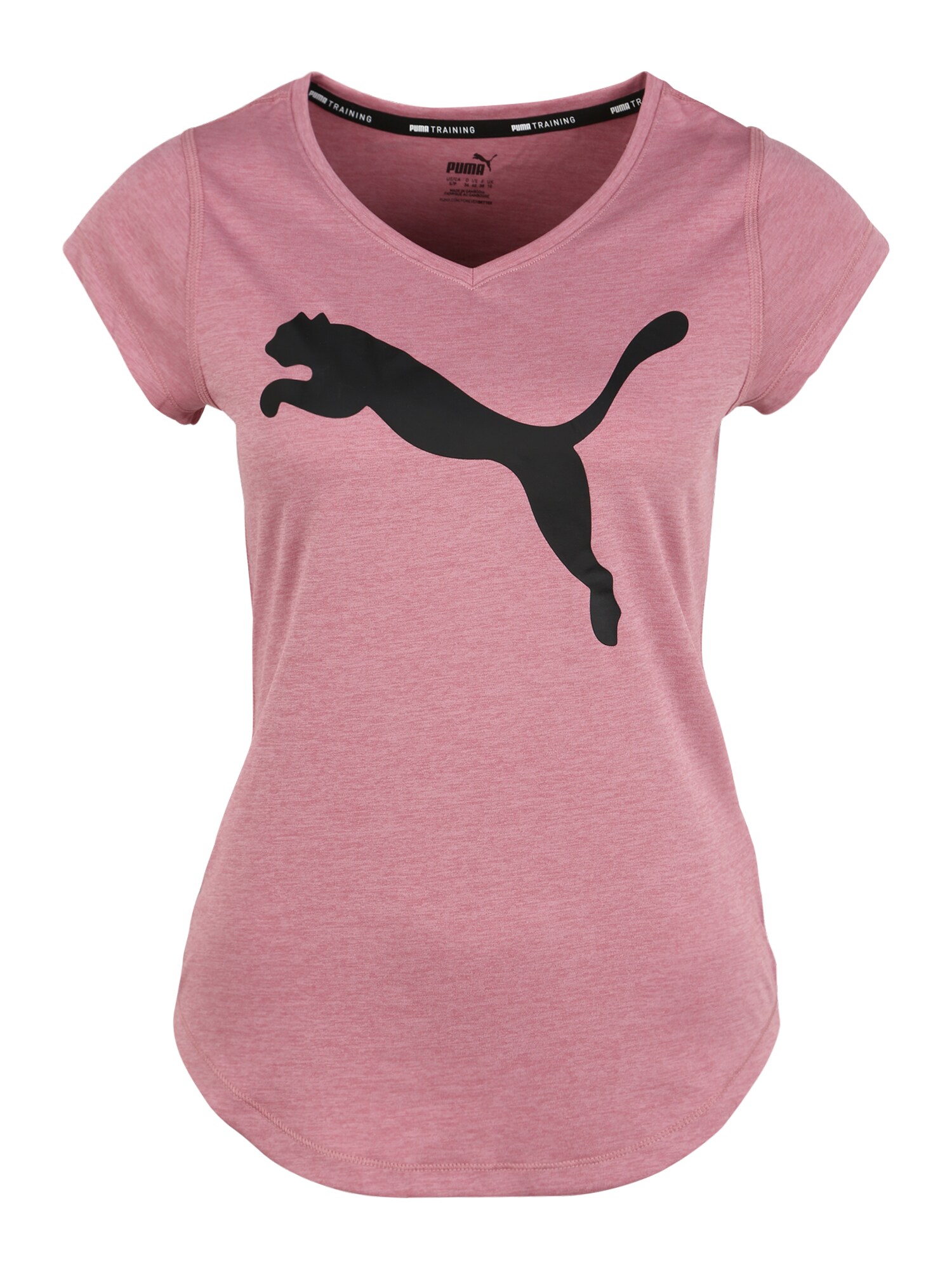 PUMA Sportiniai marškinėliai 'Heather Cat'  juoda / rožinė