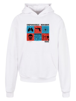 F4NT4STIC Sweatshirt ‘Impossible Mission Retro Video Games SEVENSQUARED’ Cyclaam / Rood / Zwart / Wit