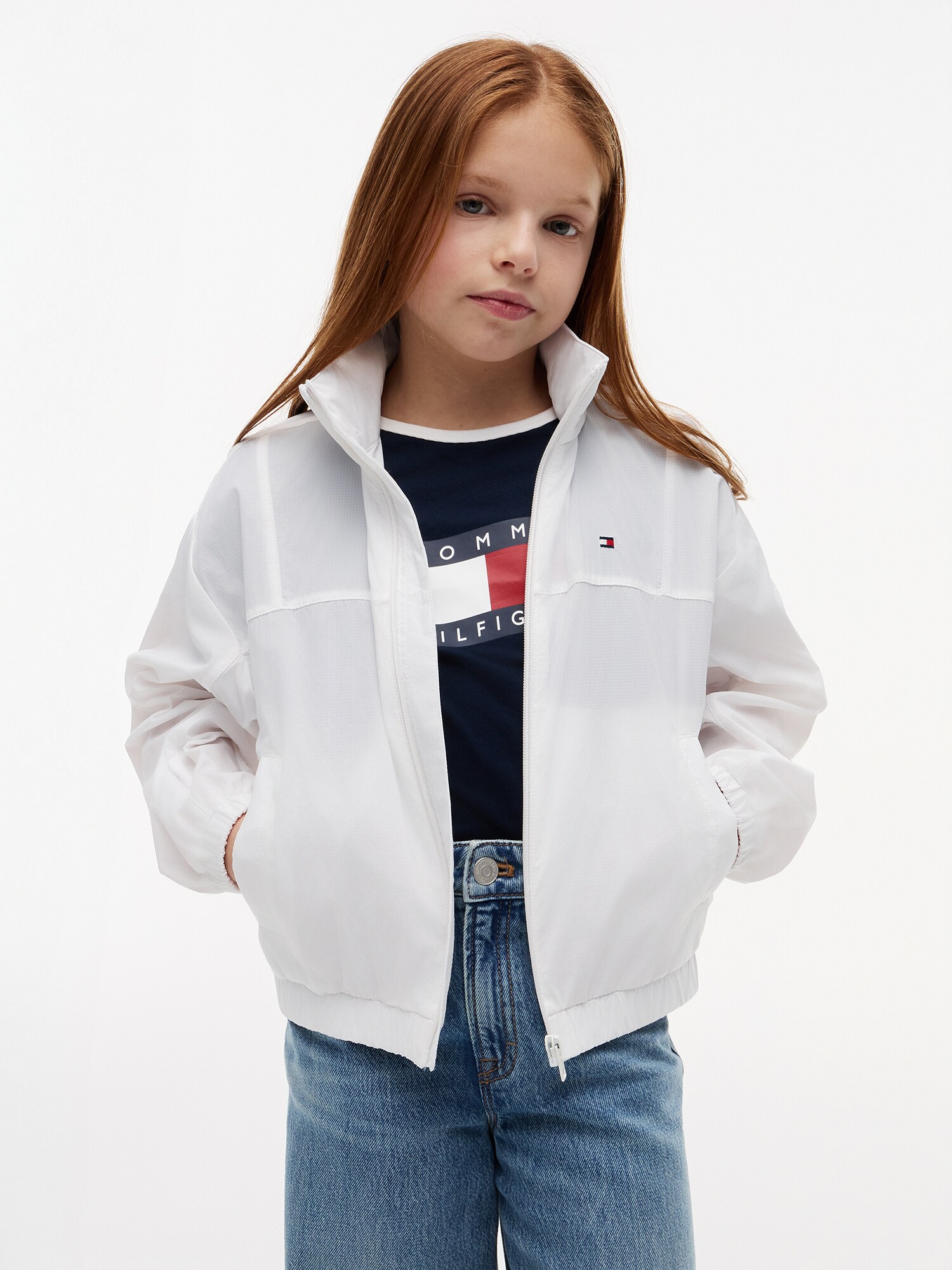 TOMMY HILFIGER Prechodná bunda  biela (obrázok 2)