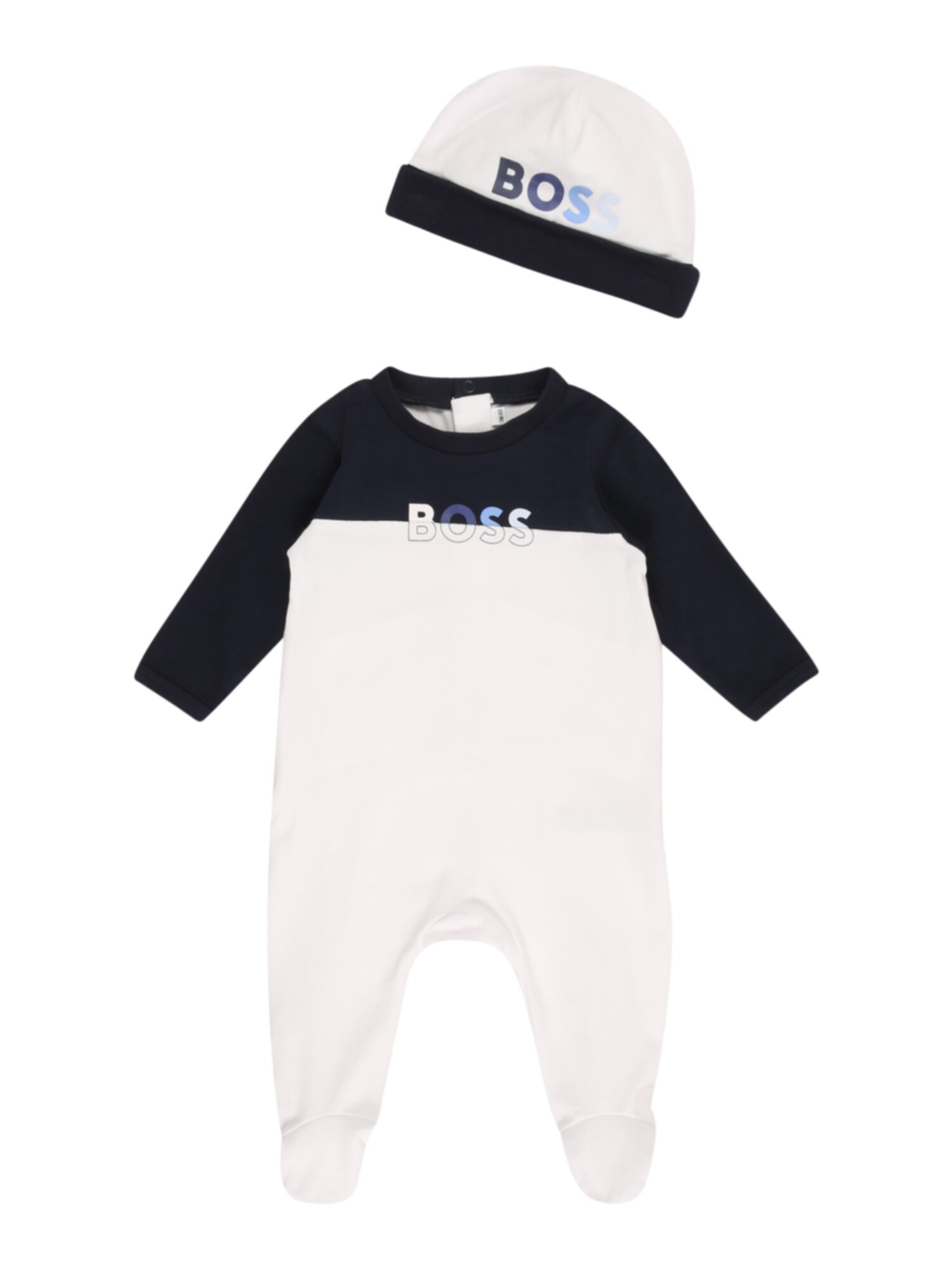 BOSS Kidswear Apatinių komplektas balta / juoda / šviesiai mėlyna