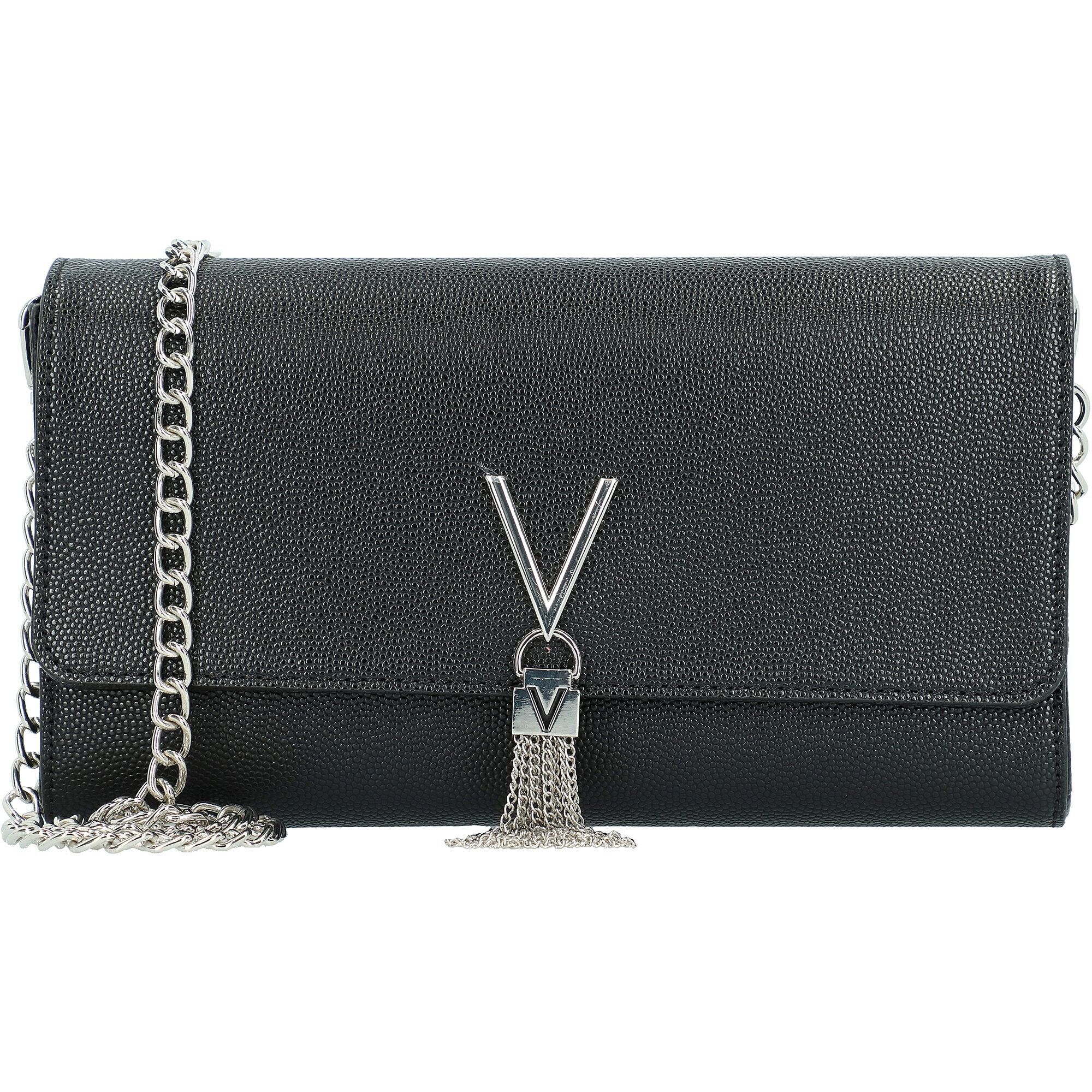 VALENTINO Clutch Divina  negru / argintiu