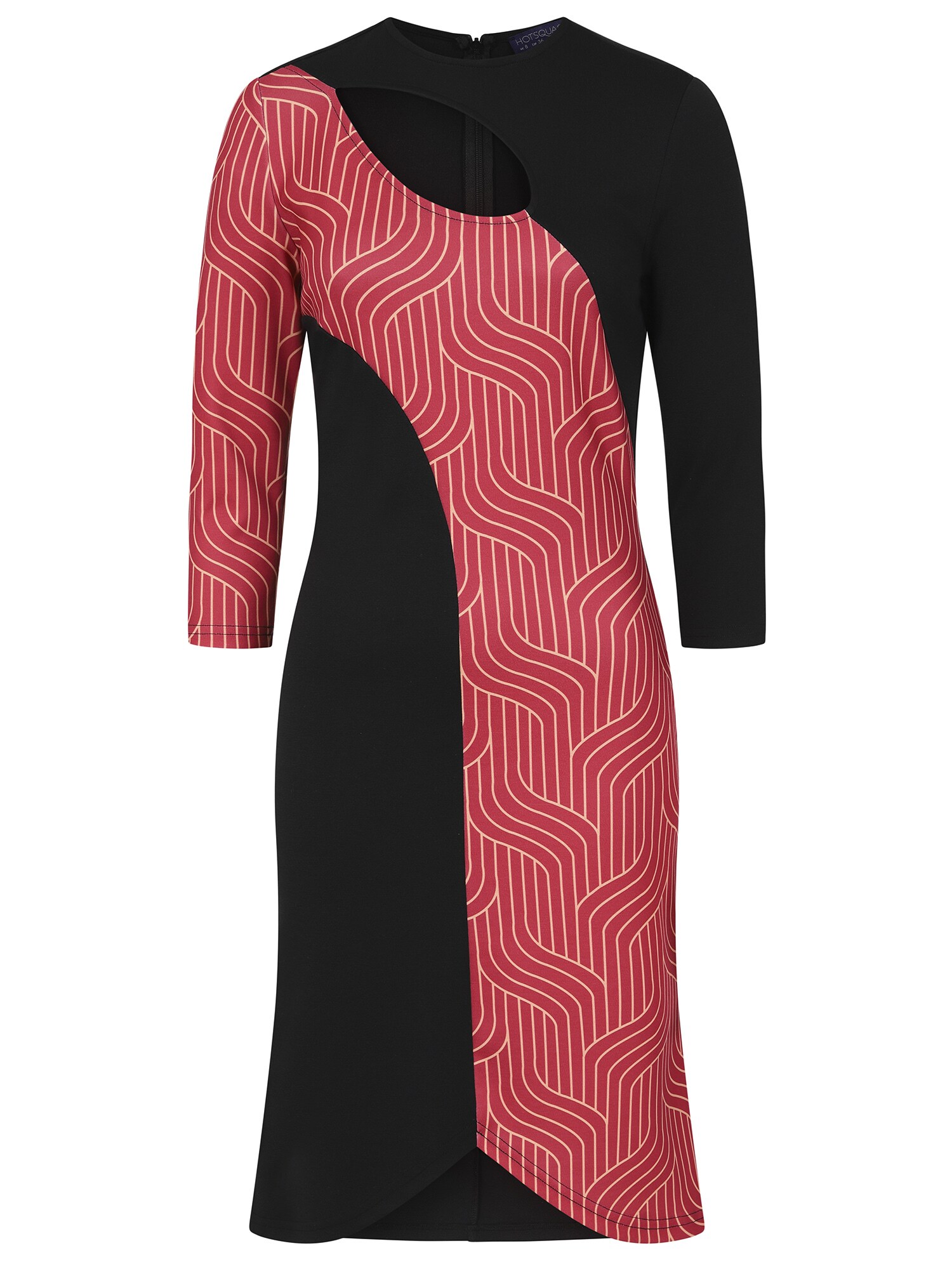 HotSquash Rochie  roșu burgundy / negru