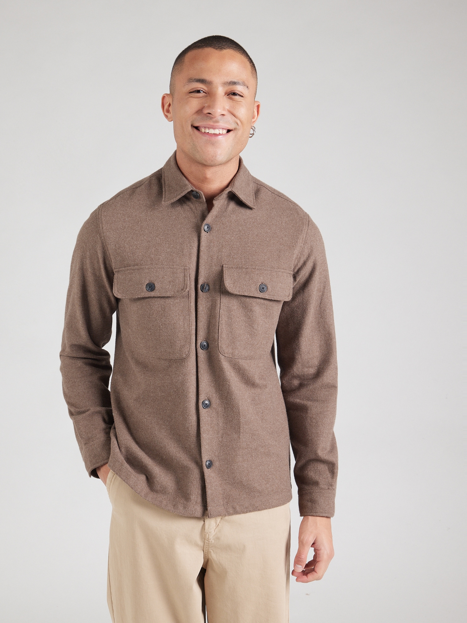 JACK & JONES Átmeneti dzseki 'JPRRAYMOND'  csokoládé termék 2. képe