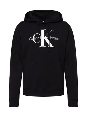 Calvin Klein Jeans Sweatshirt Lichtgrijs / Zwart / Wit