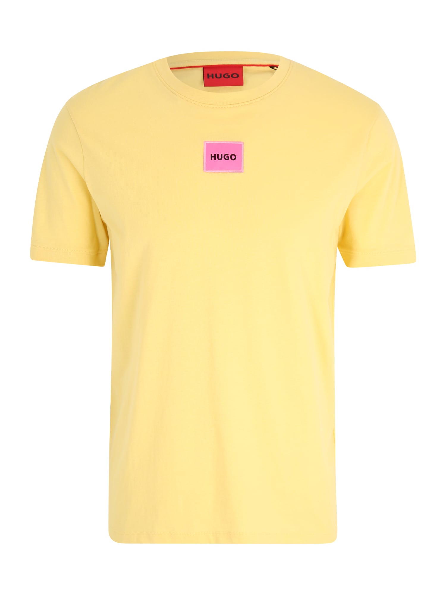 HUGO Tričko 'Diragolino212'  žltá / ružová / čierna