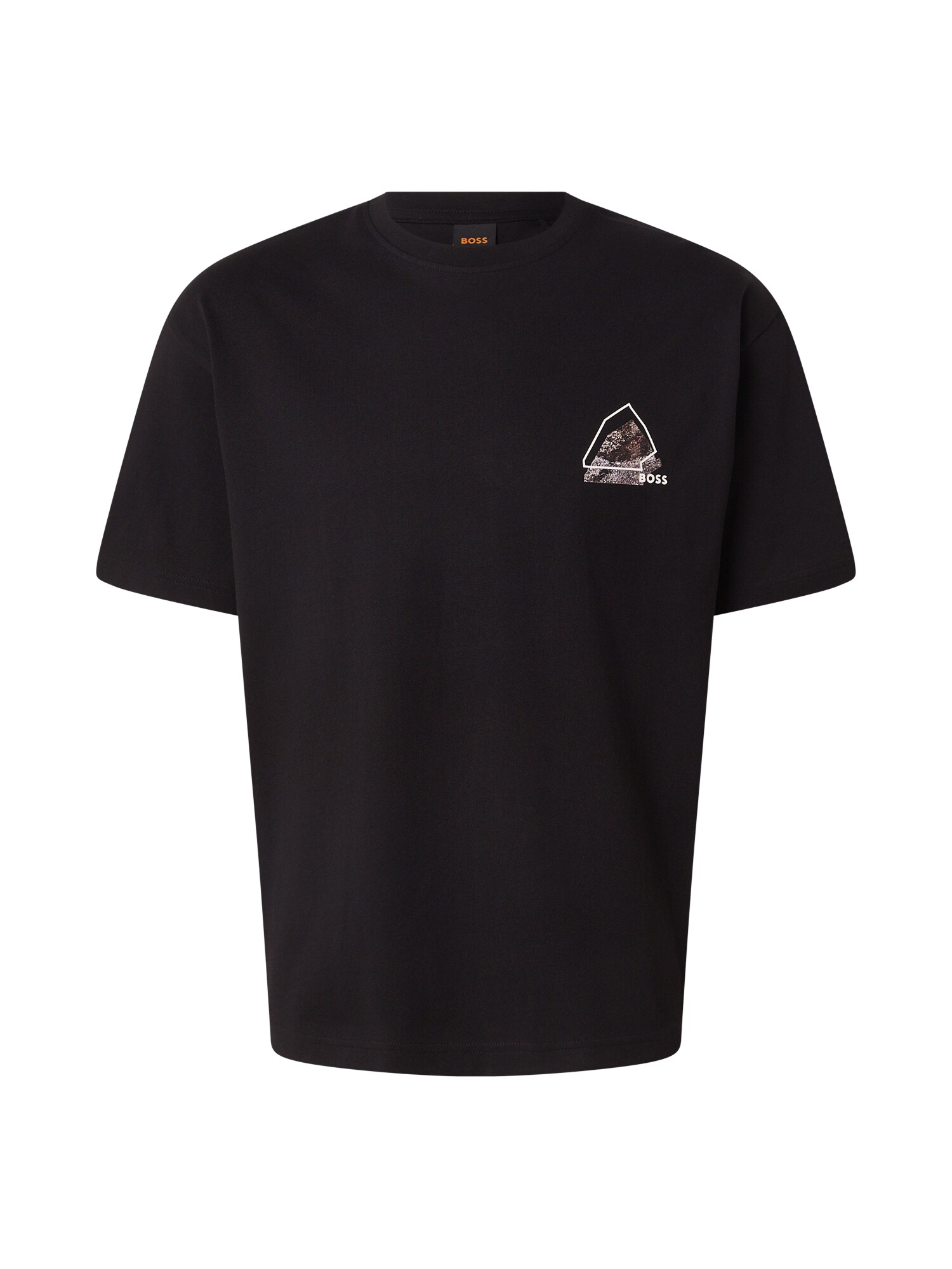 T-shirt 'Te_Frame' brun / mörkgrå / svart