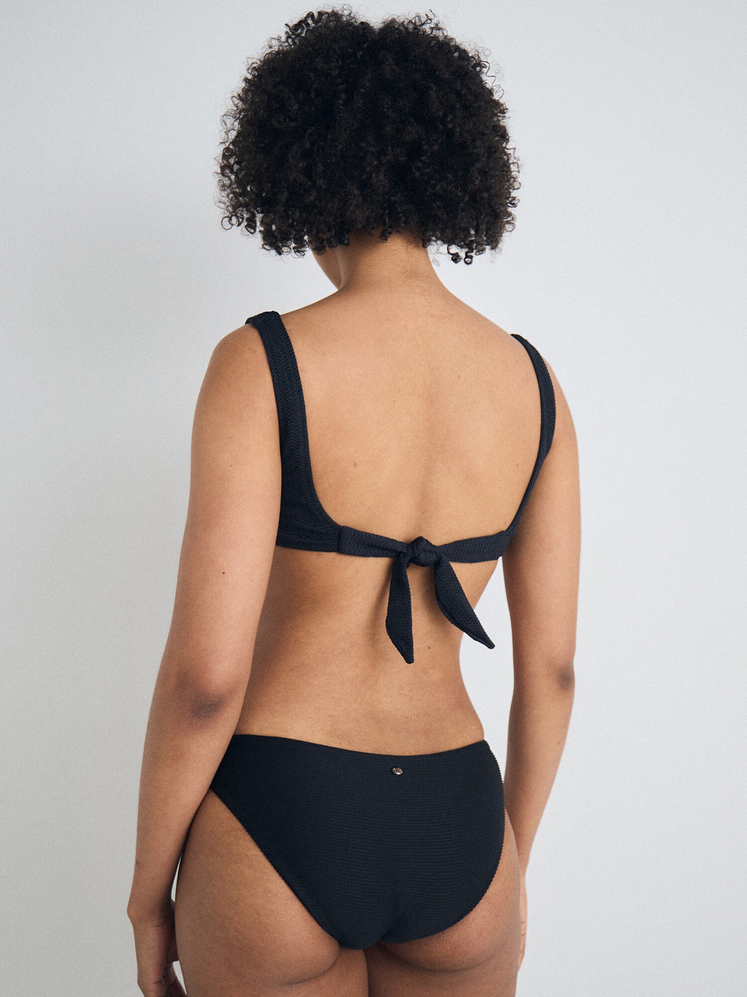 Seafolly Top de bikini negro – imagen 3