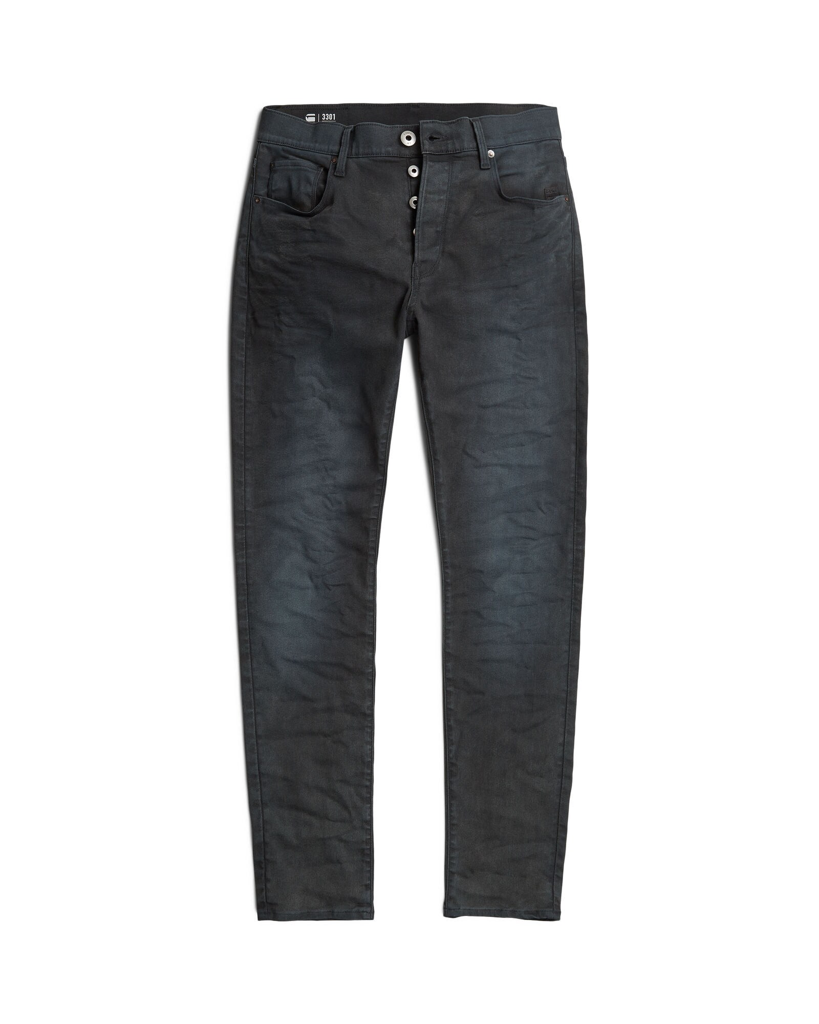 G-STAR Džínsy '3301 Slim' sivý denim