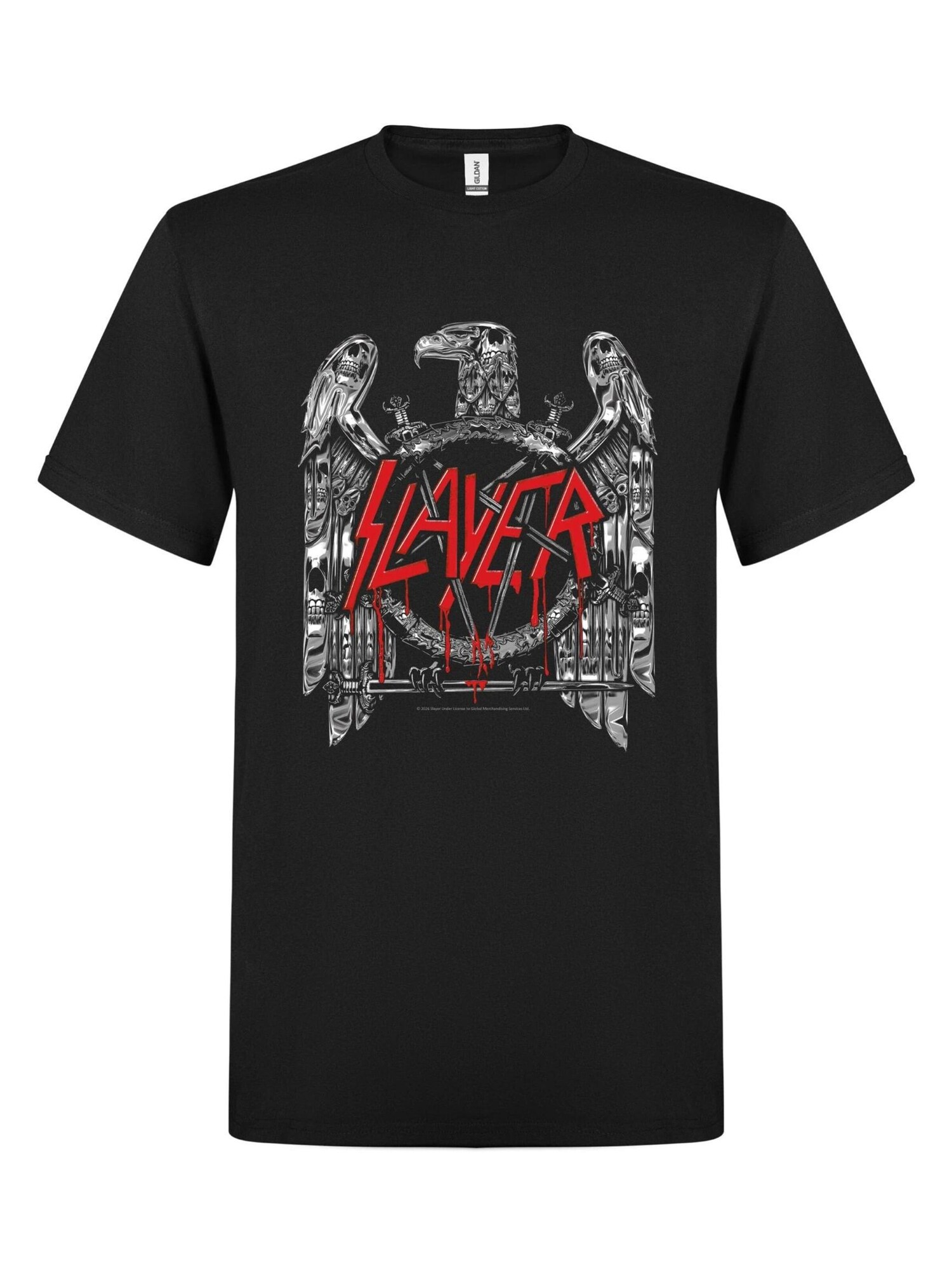 Slayer Camiseta 'Slayer Chrome Eagle T-Shirt' negro – imagen 1