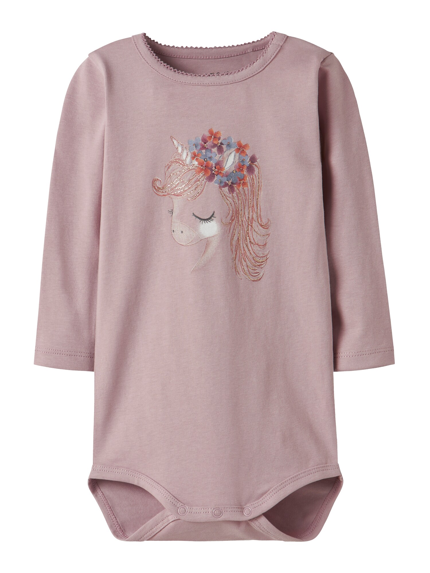 NAME IT Salopetă/Body NBFNICORN  bleumarin / auriu / mauve / roșu ruginiu