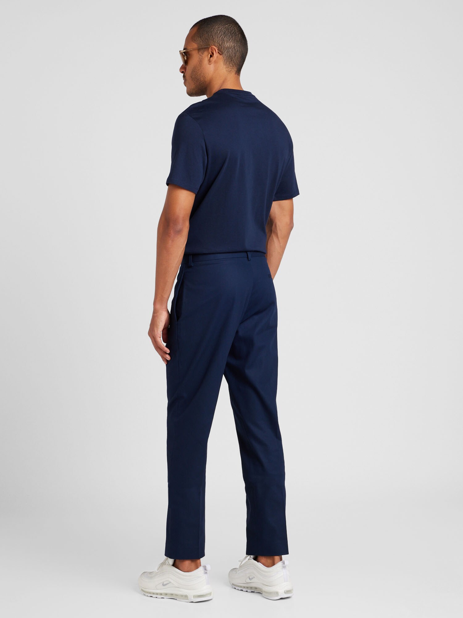TOPMAN Plisované nohavice námornícka modrá (obrázok 5)
