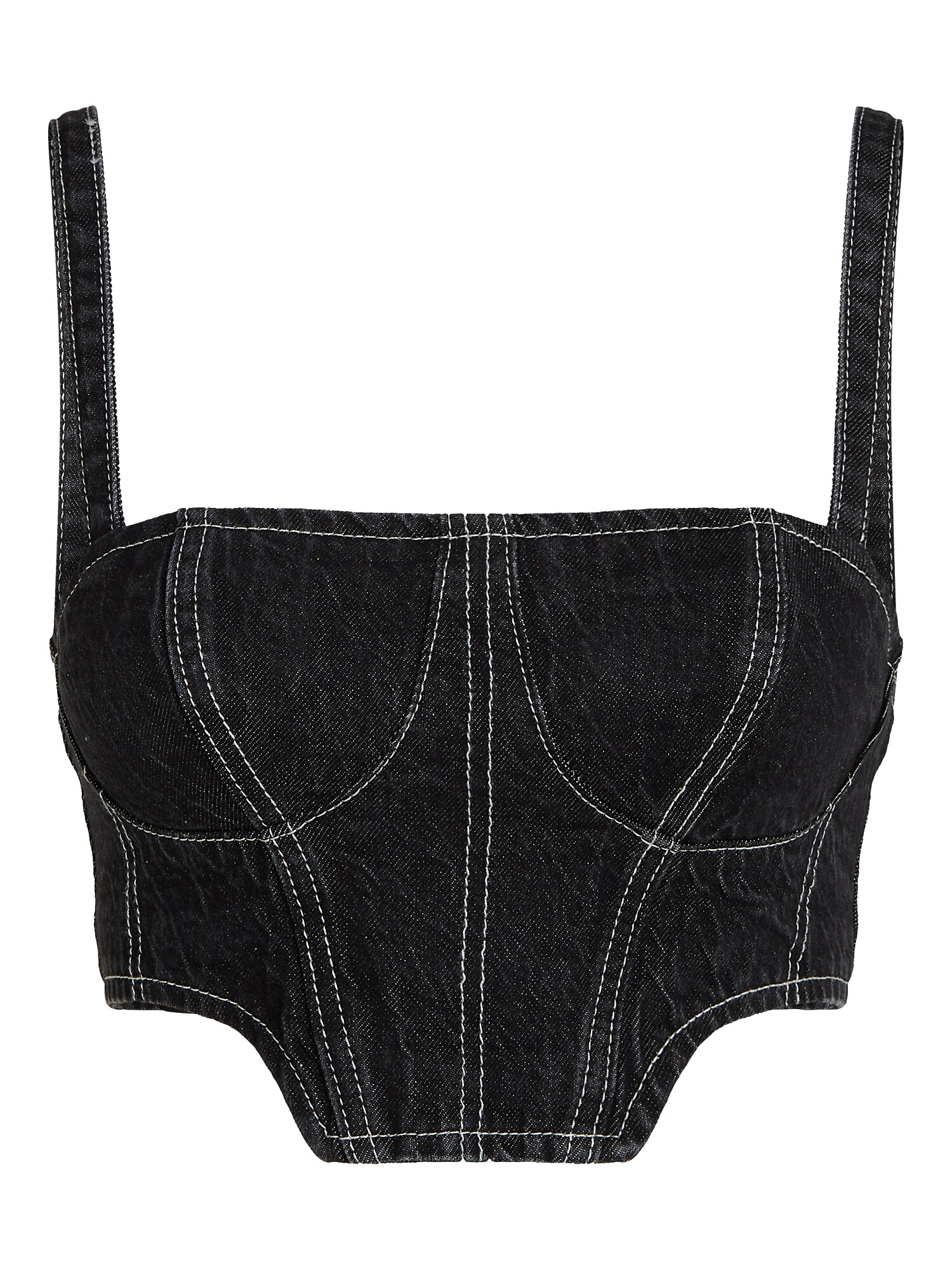 KARL LAGERFELD JEANS Top  čierna melírovaná