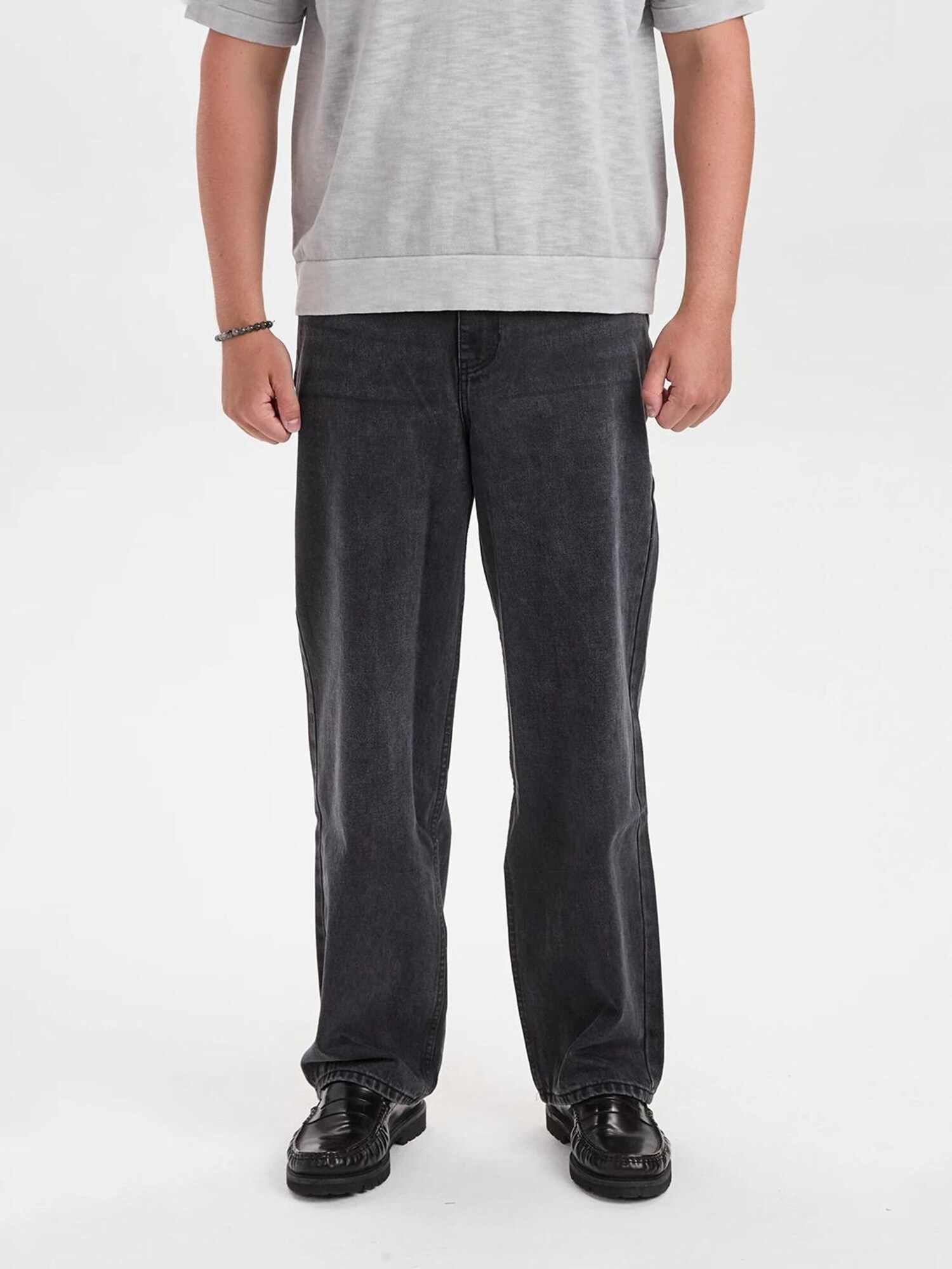 Dxnmxrk Traperice 'DXHector Relaxed Fit Jeans Black' crni traper