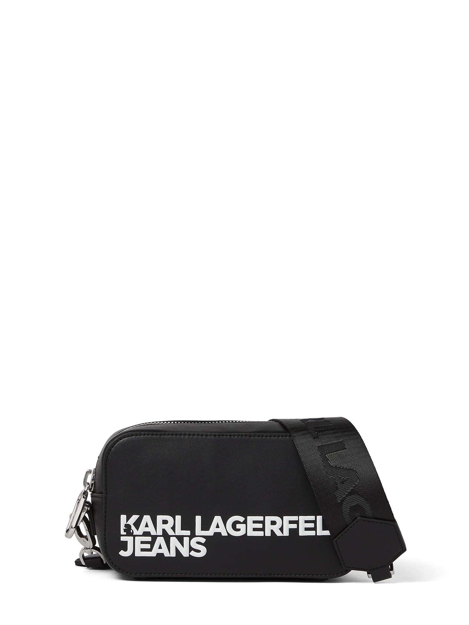 Karl Lagerfeld Torba za čez ramo  črna / bela