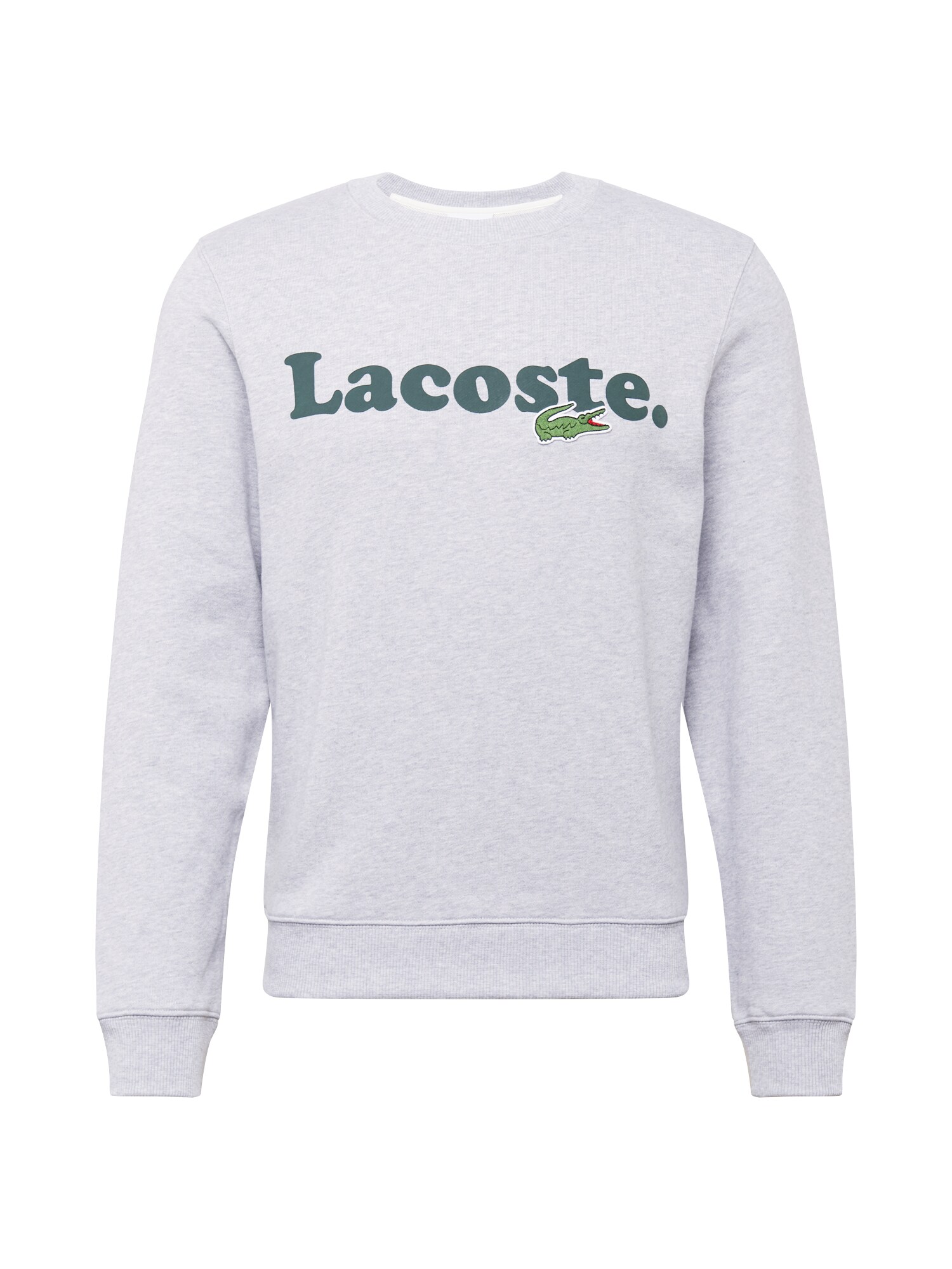 LACOSTE Megztinis be užsegimo  šviesiai pilka / tamsiai žalia
