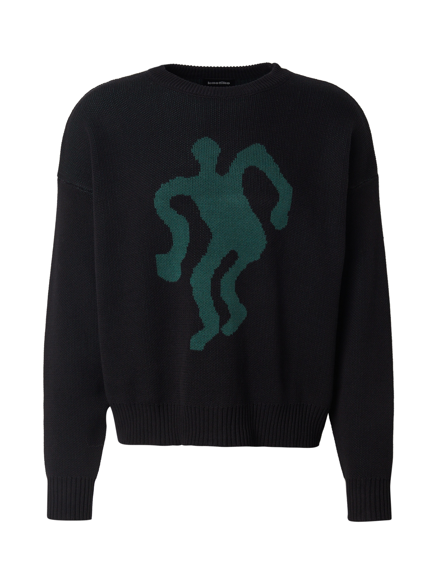 Kaotiko Sveter 'TRANCE'  petrolejová / čierna