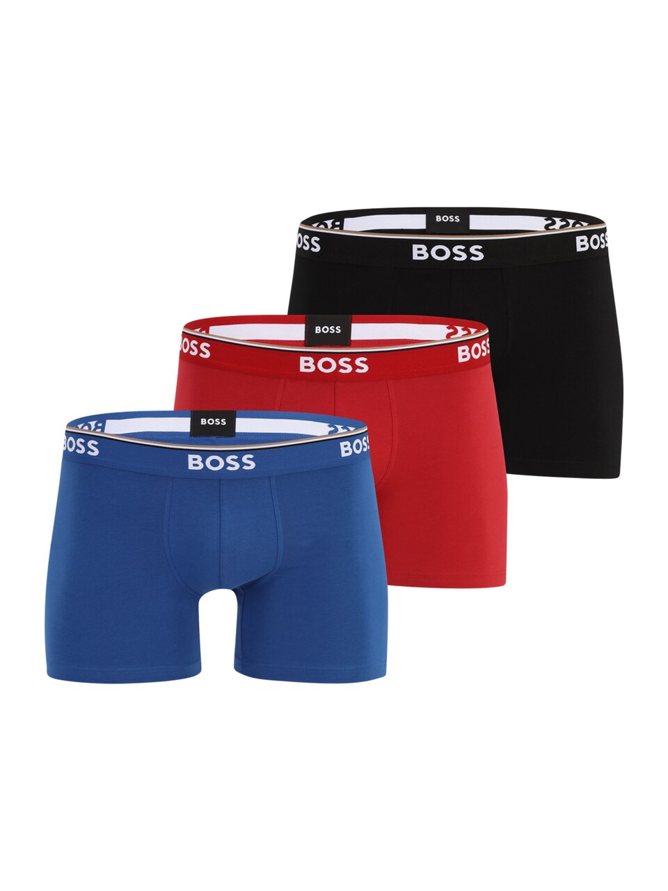 Boxershorts 'Power' blå / röd / svart
