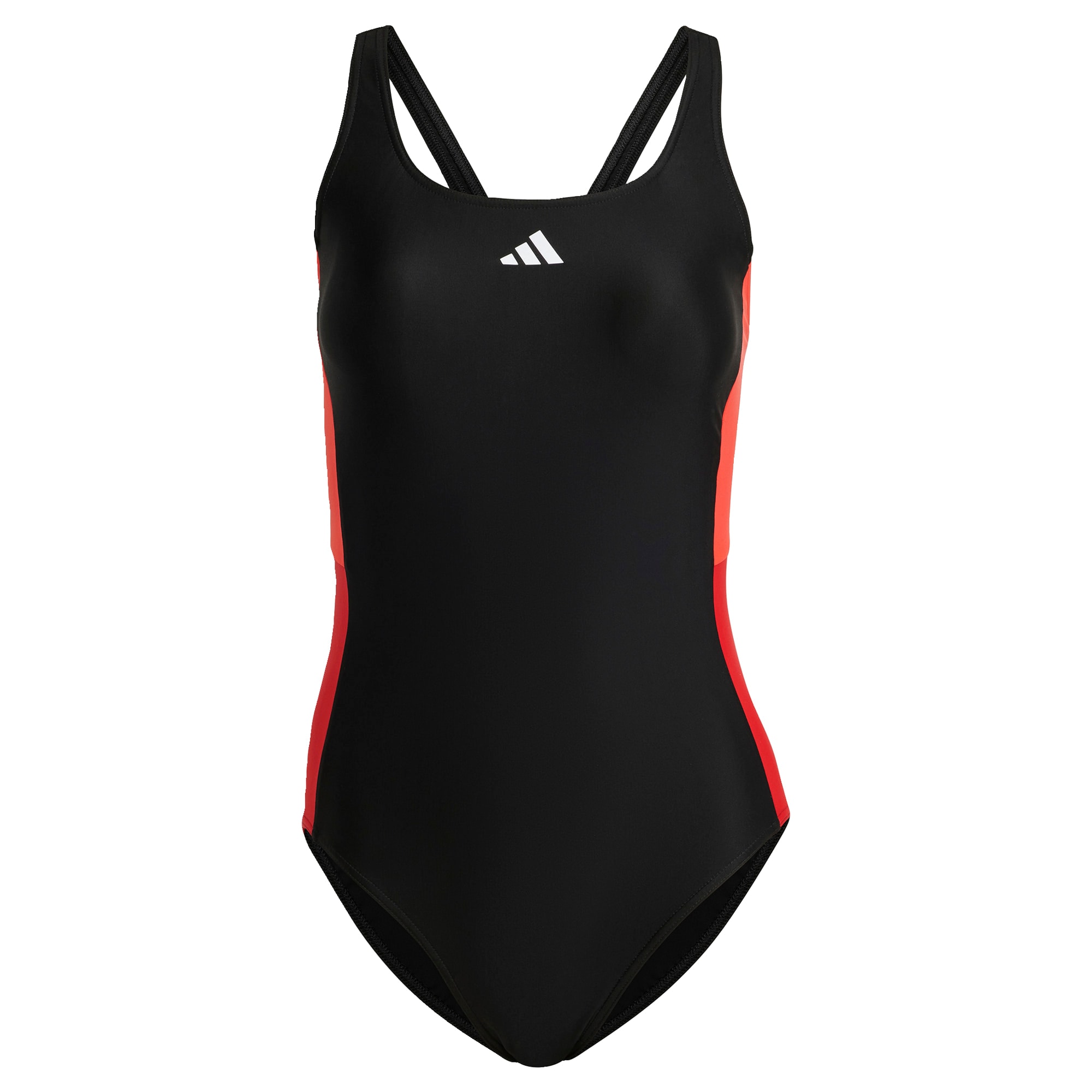 ADIDAS PERFORMANCE Športové jednodielne plavky 'Colourblock'  svetločervená / čierna / biela