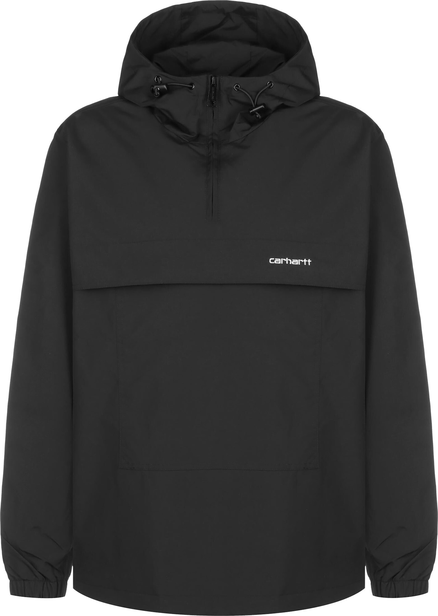 Carhartt WIP Demisezoninė striukė ' Windbreaker Pullover ' juoda / balta
