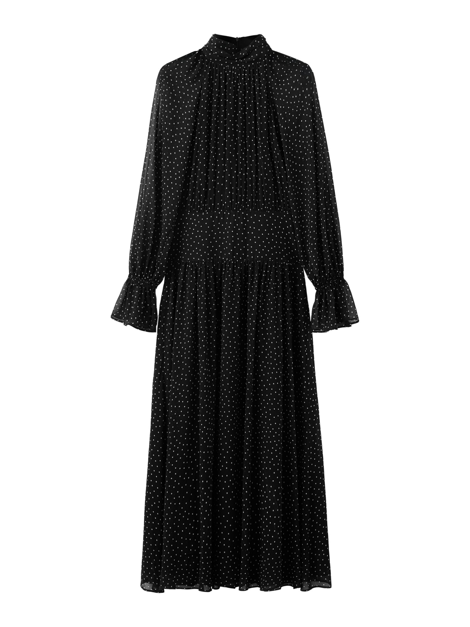 MANGO Rochie POLKY  negru / alb