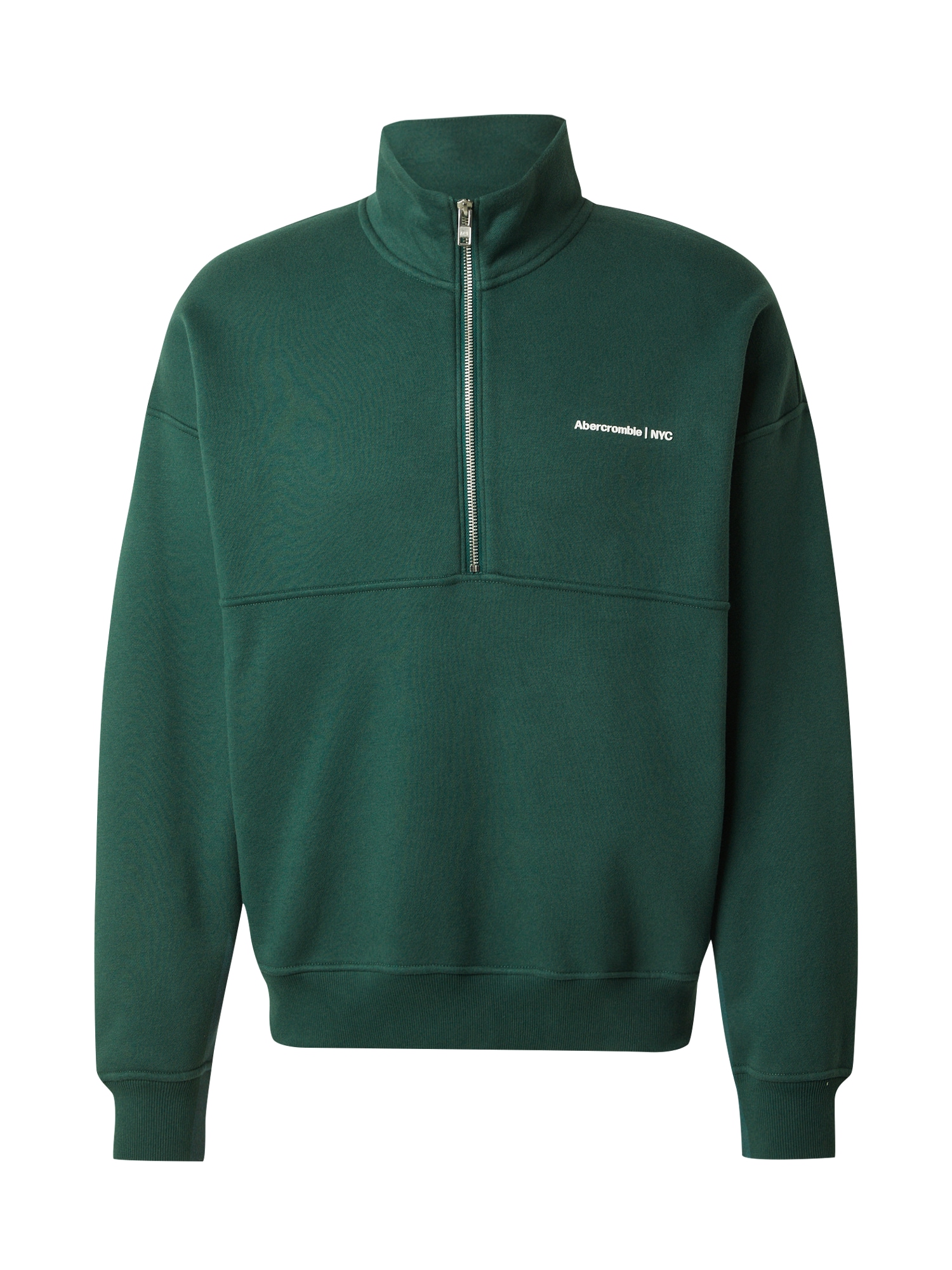 Abercrombie & Fitch Sweater majica  kraljevski zelena / bijela