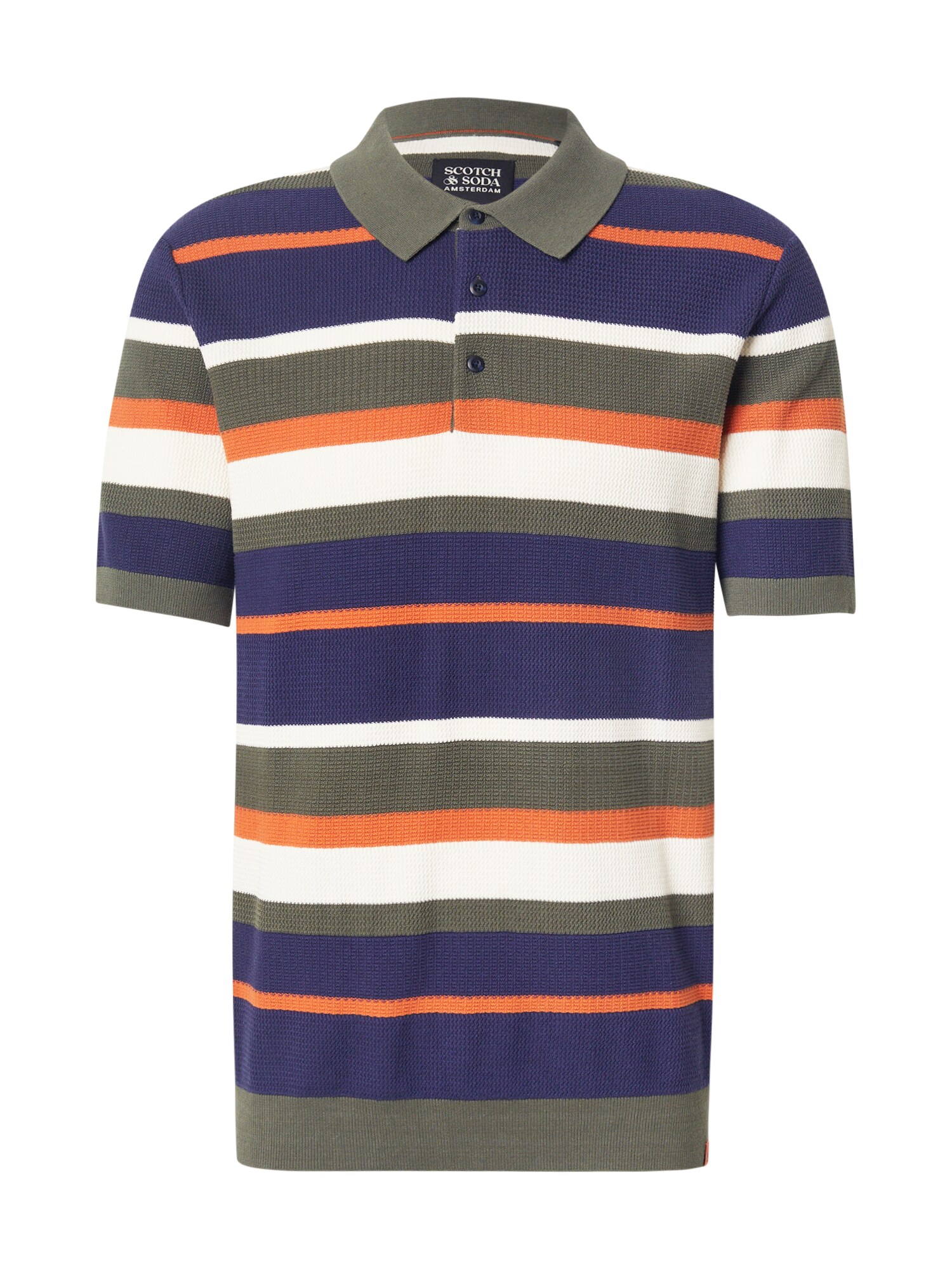 SCOTCH & SODA Sveter  námornícka modrá / olivová / oranžová / biela