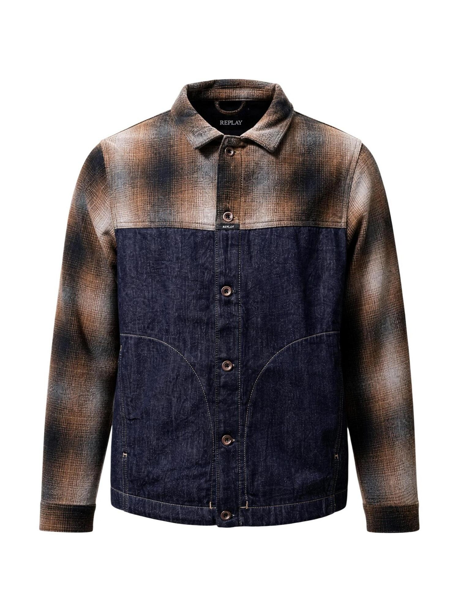 REPLAY Chaqueta de entretiempo '12 OZ RECYCLED INDIGO COTTON DENIM M13L0 .000.800 26B' azul oscuro – imagen 2