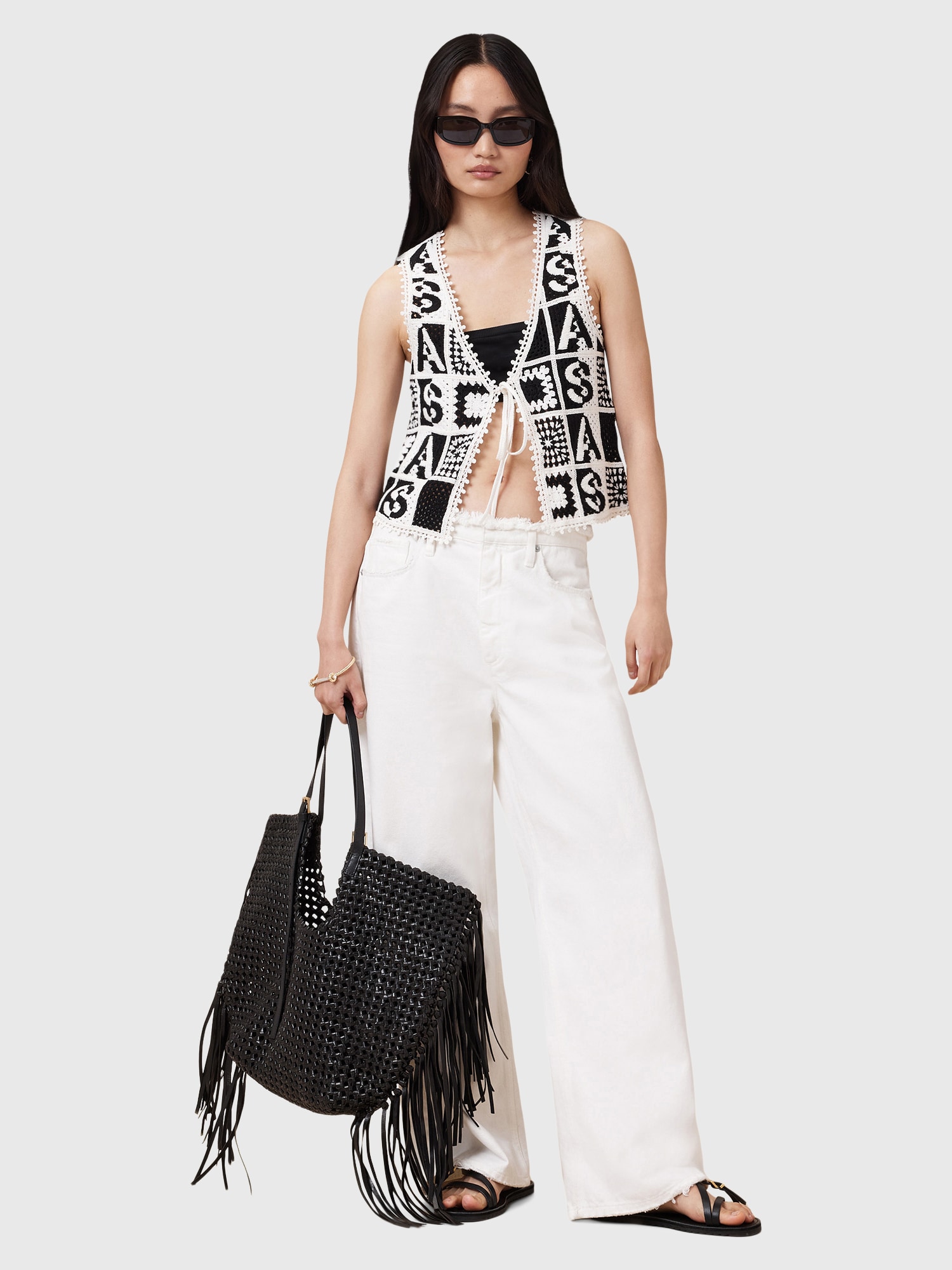 Thumbnail - AllSaints Strickweste FLORENCE (GOTS)
