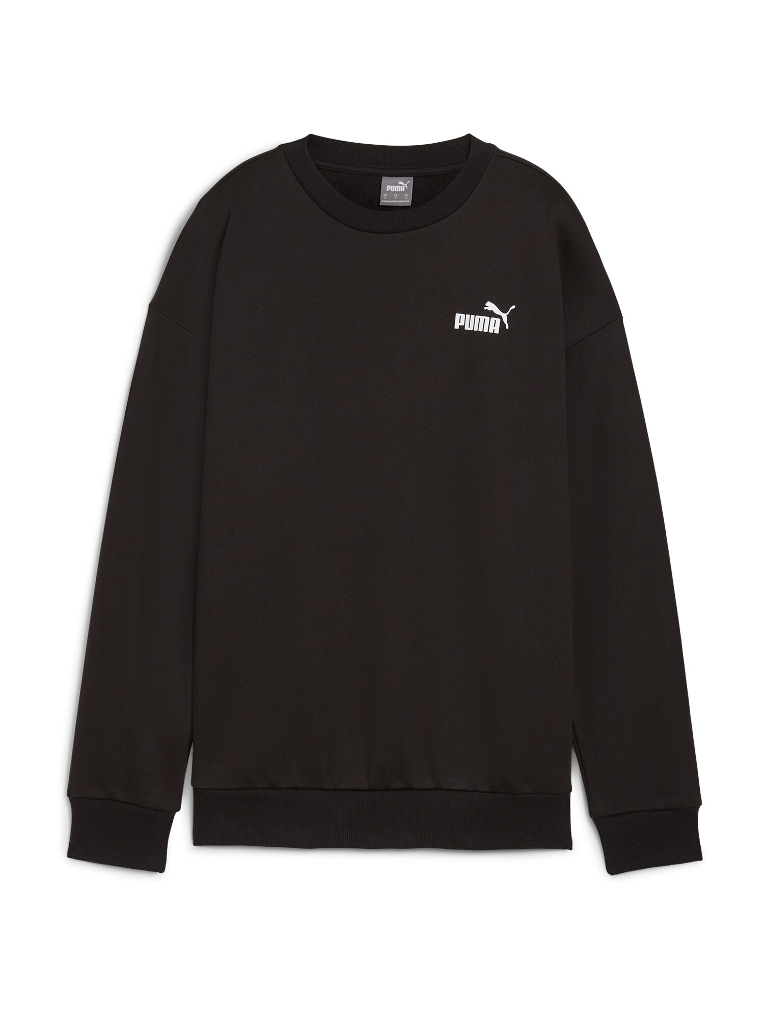 PUMA Hanorac sport ESS  negru / alb