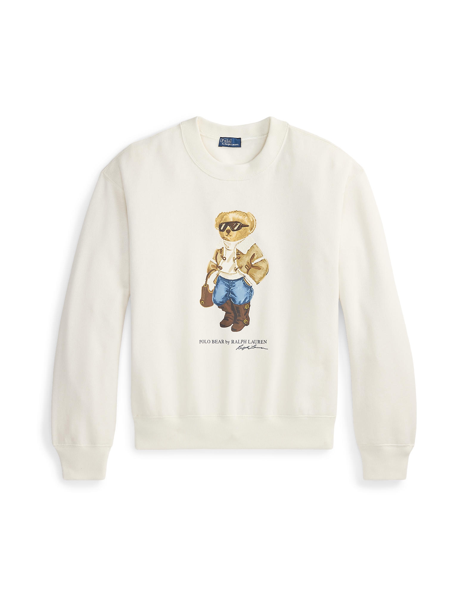 Polo Ralph Lauren Bluză de molton albastru / maro / alb