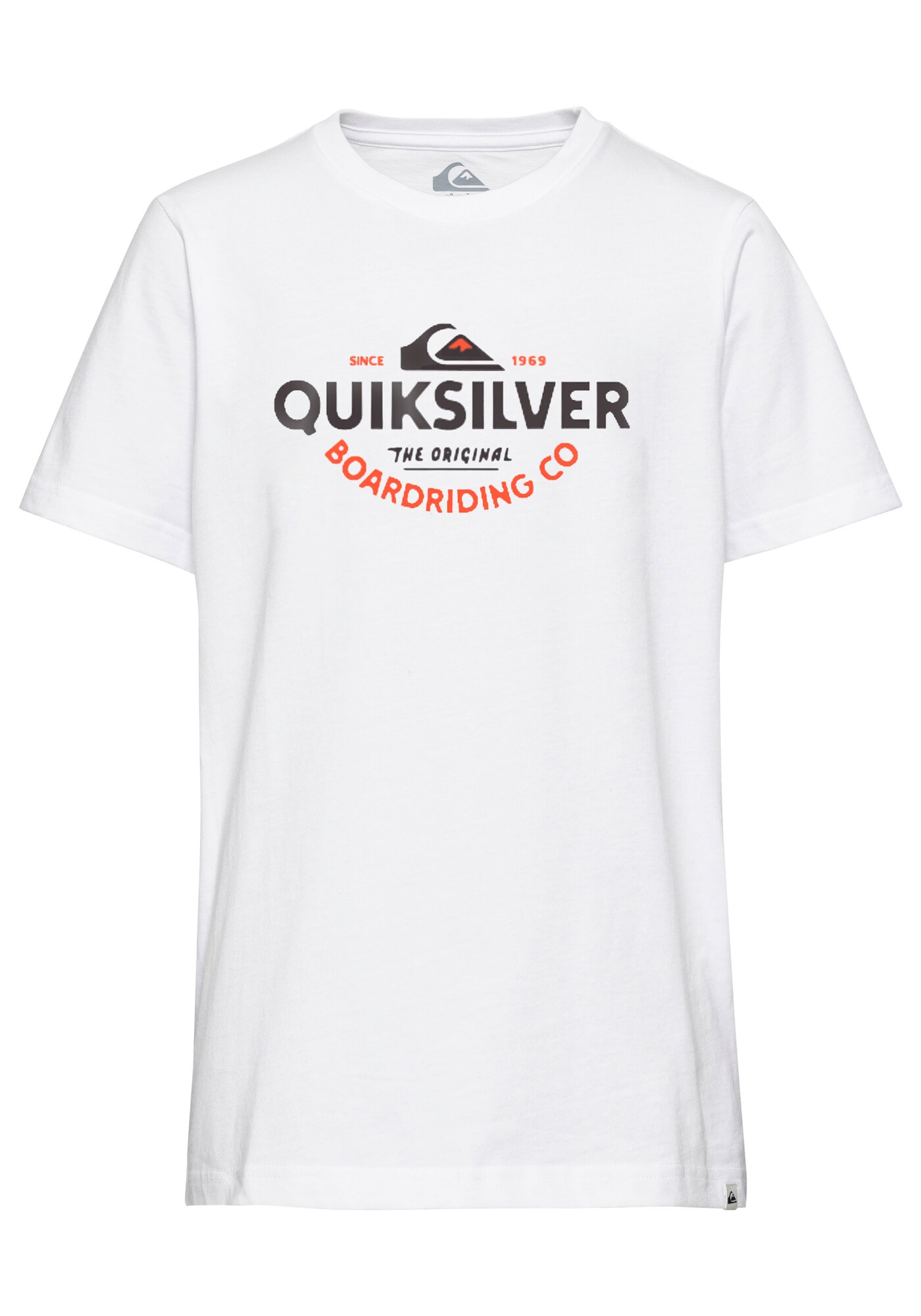 QUIKSILVER Póló  narancs / fekete / fehér akciós termékkép 1