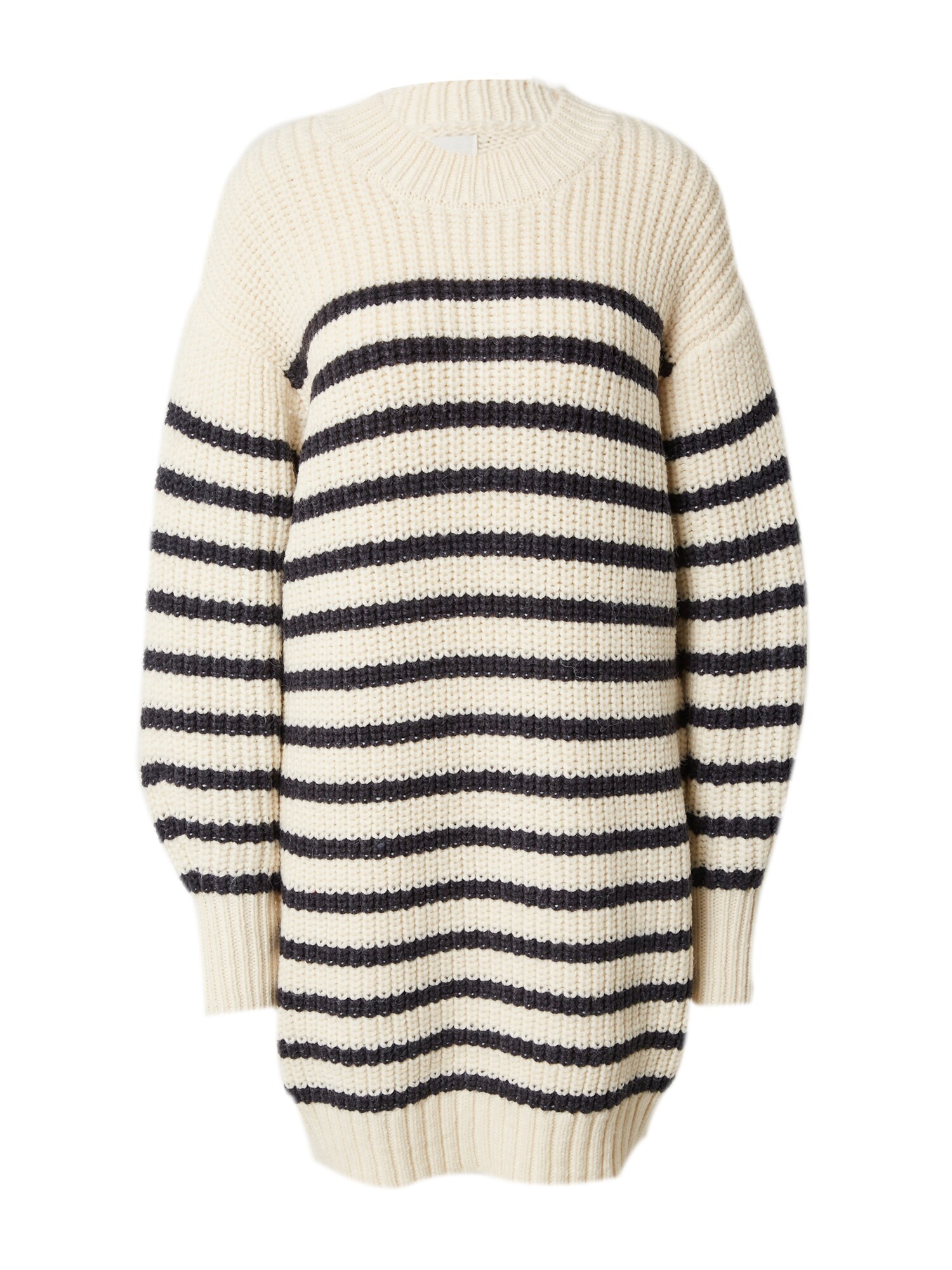 River Island Megzta suknelė 'CAMILLE' nebalintos drobės spalva / juoda