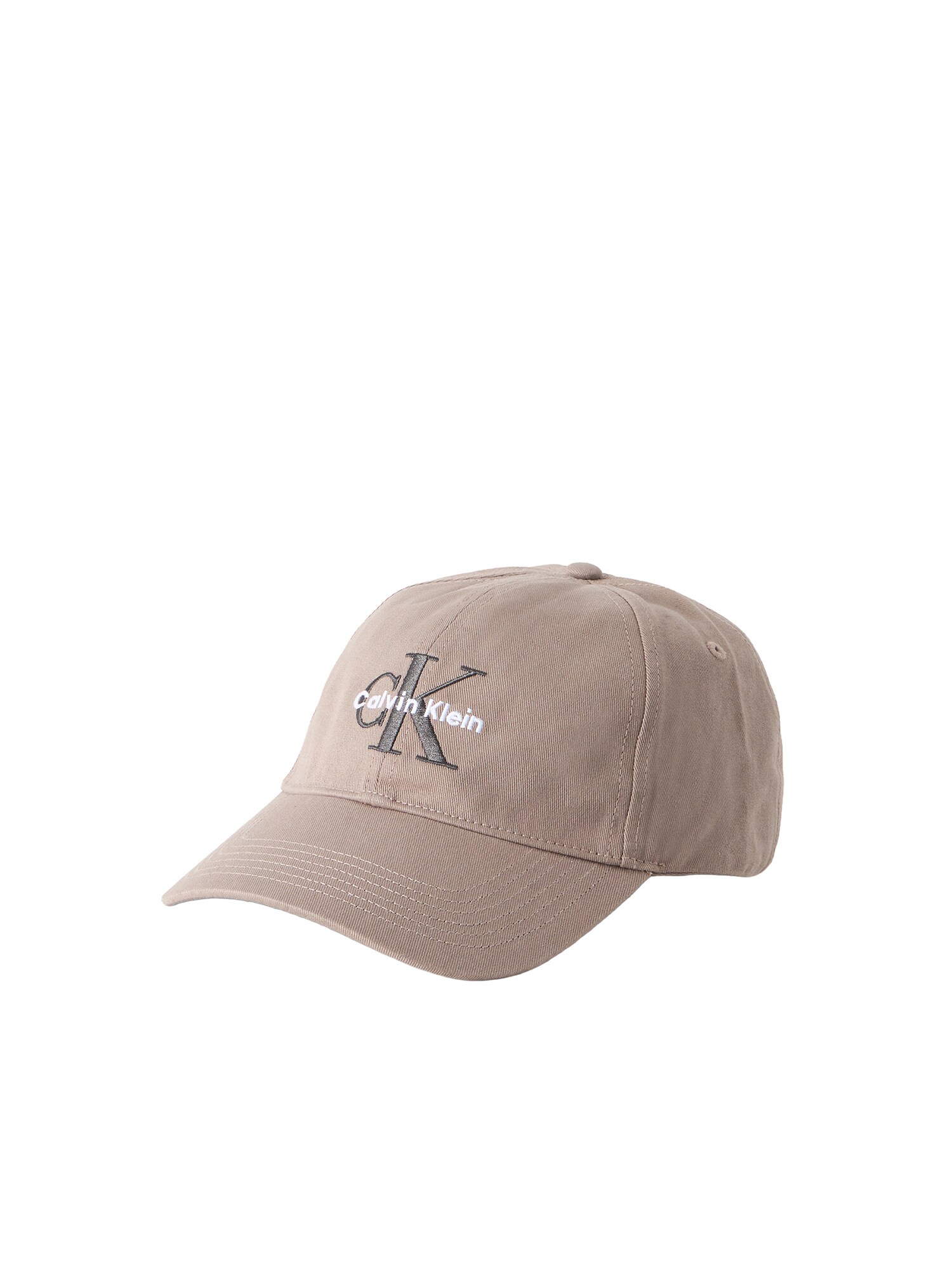 Calvin Klein Čiapka  kapučíno / sivá / biela
