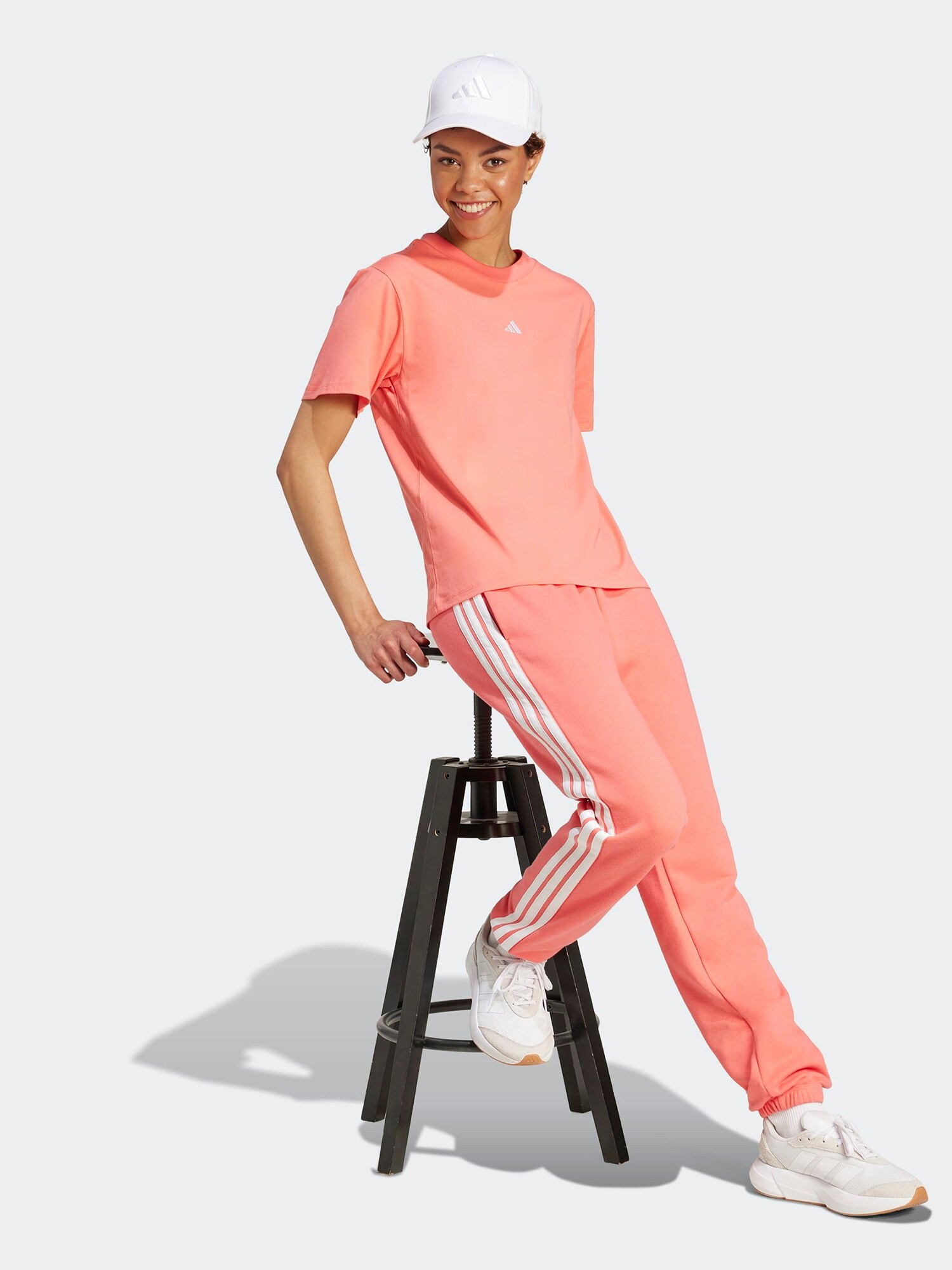 ADIDAS SPORTSWEAR Funkcionális felső  korál / fehér termék 2. képe