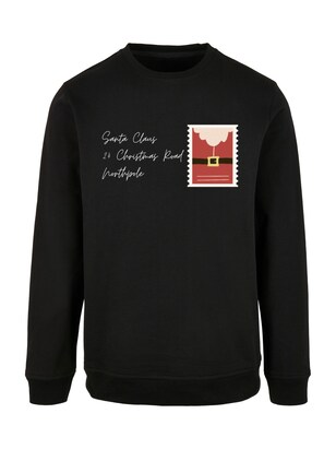 F4NT4STIC Sweatshirt ‘Santa Letter’ Rood / Zwart / Wit