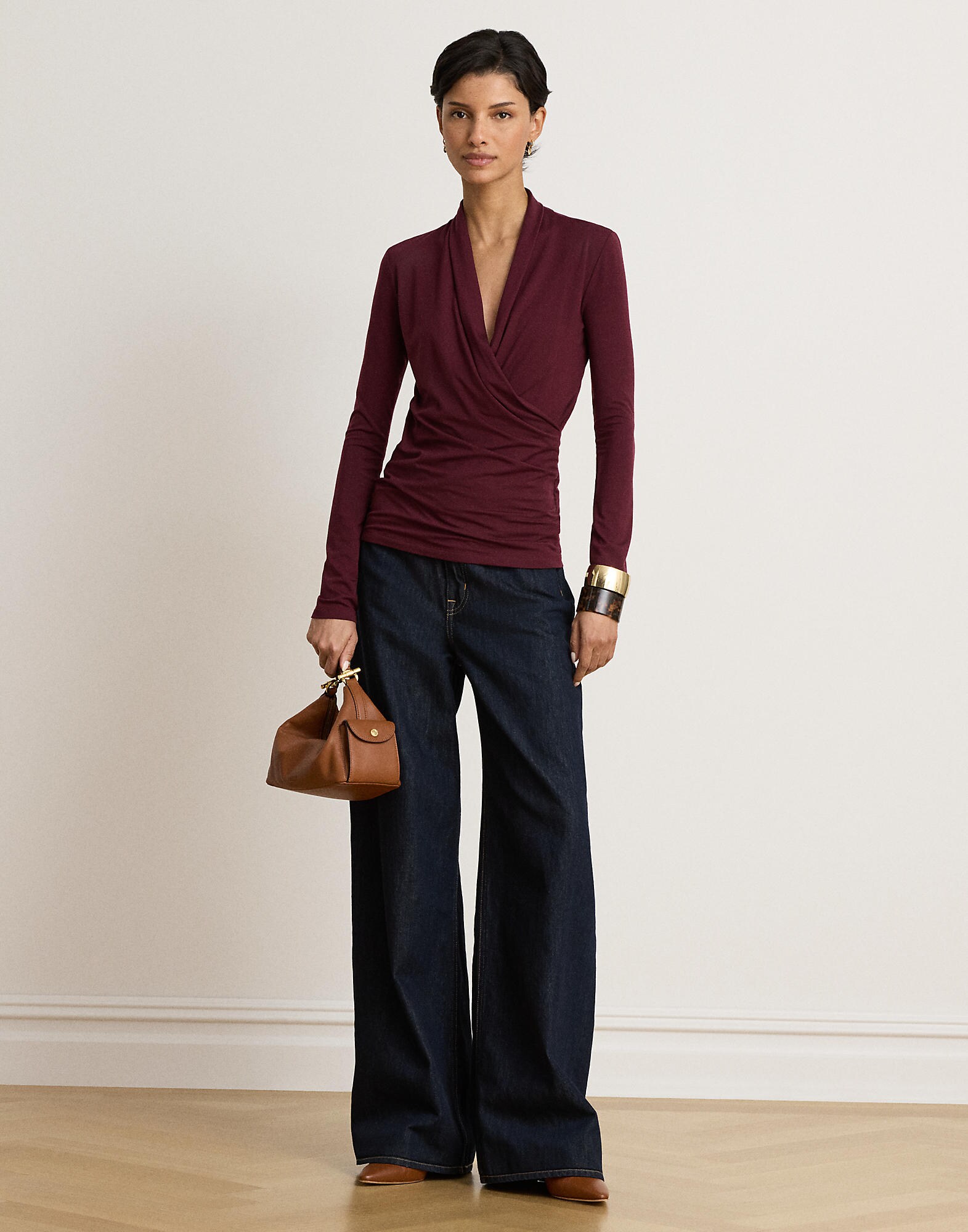 Lauren Ralph Lauren Camiseta  rojo vino – imagen 4