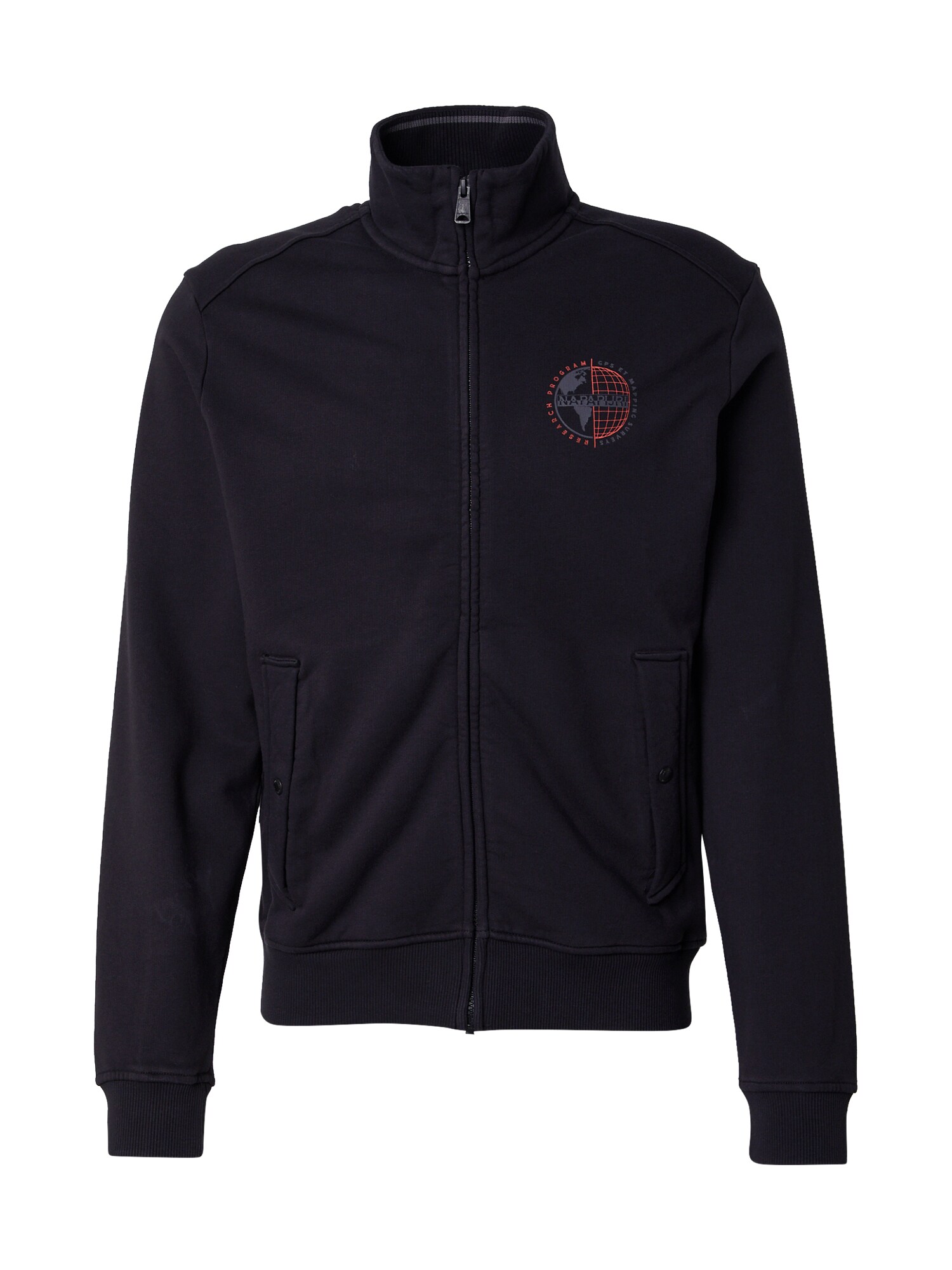 Napapijri Hanorac 'Beril' Gri Metalic / RoșU / Negru-image